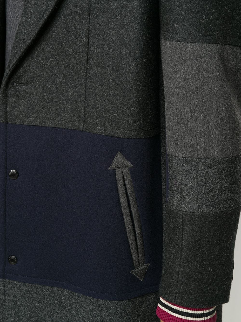 VALENTINO Men's Striped Wool Blend Jacket