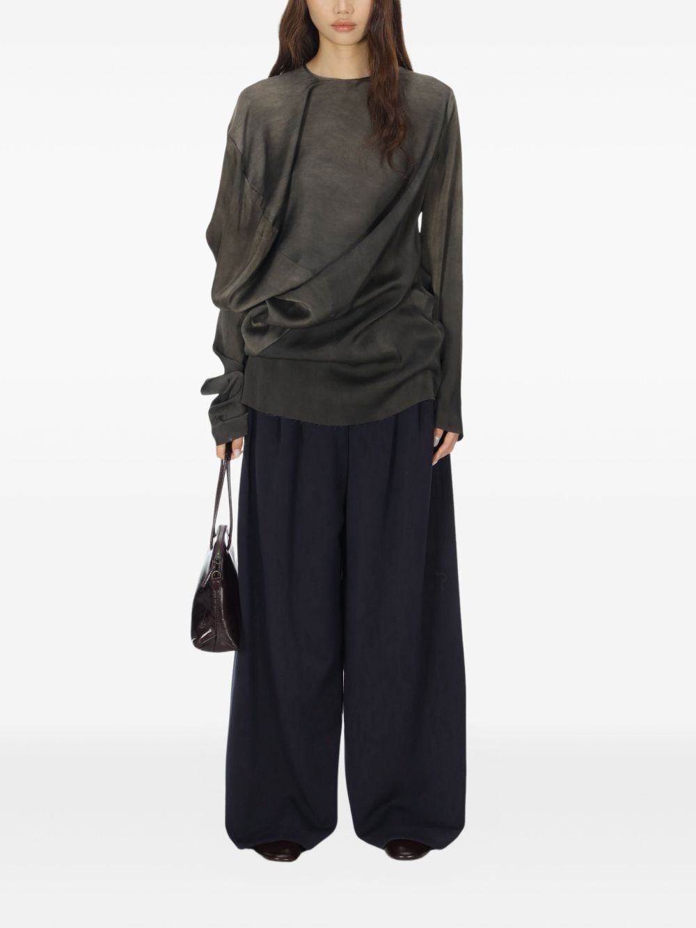 UMA WANG Silk Blend Top for Women - FW25