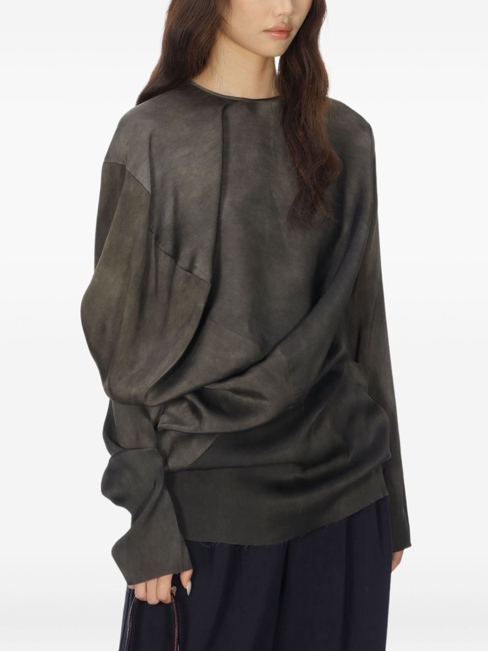UMA WANG Silk Blend Top for Women - FW25