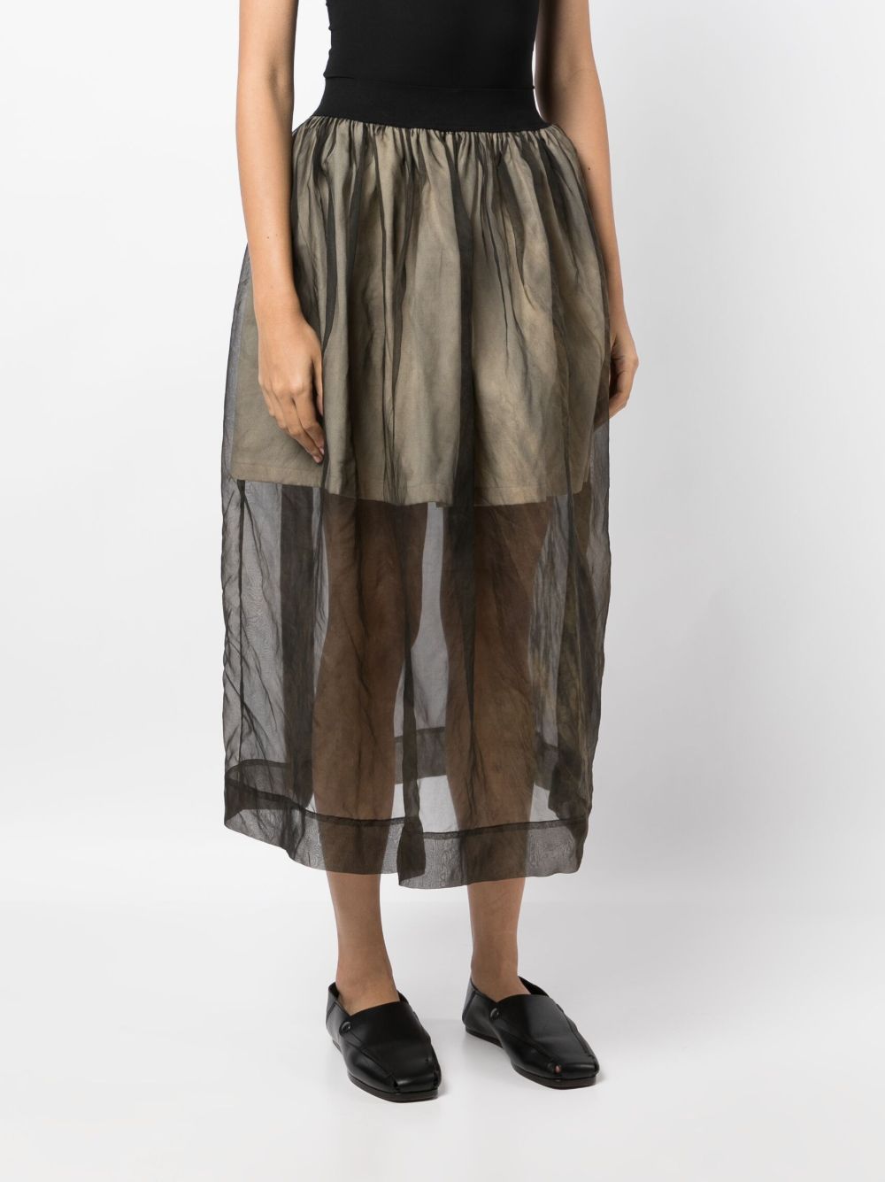 UMA WANG Elegant Silk Skirt