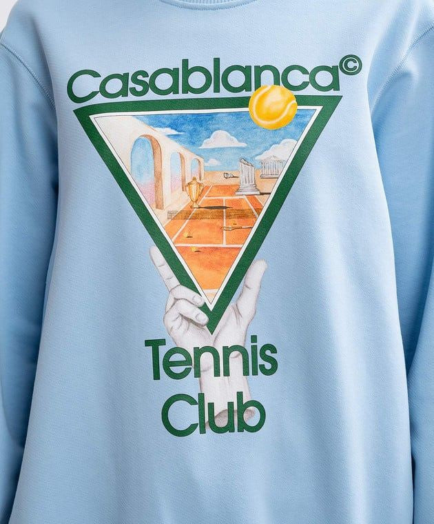 CASABLANCA Metaphysical Tennis Icon Printed Sweatshirt for Women - SS25