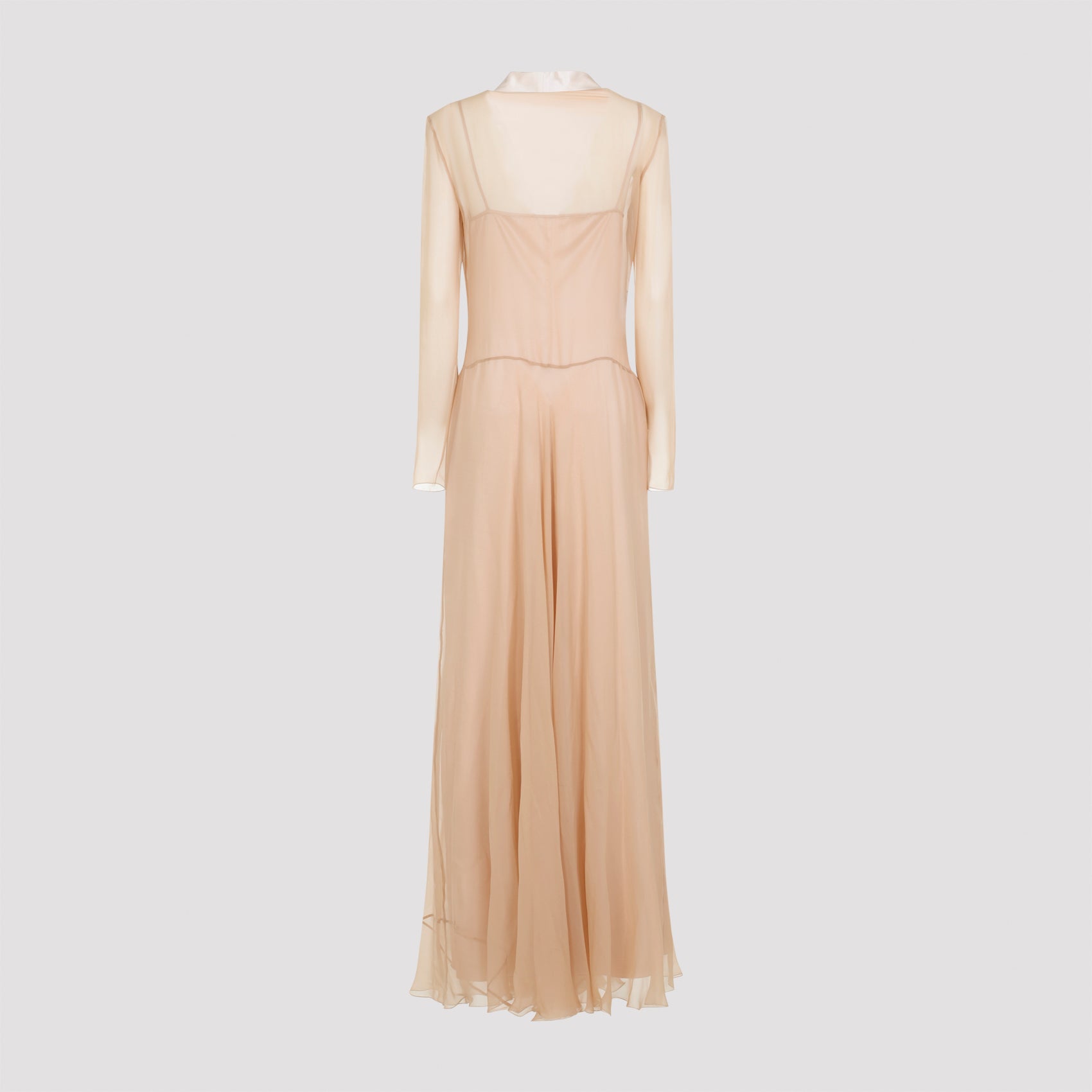 ALBERTA FERRETI Chiffon Long Dress for Women - Fall/Winter 2025
