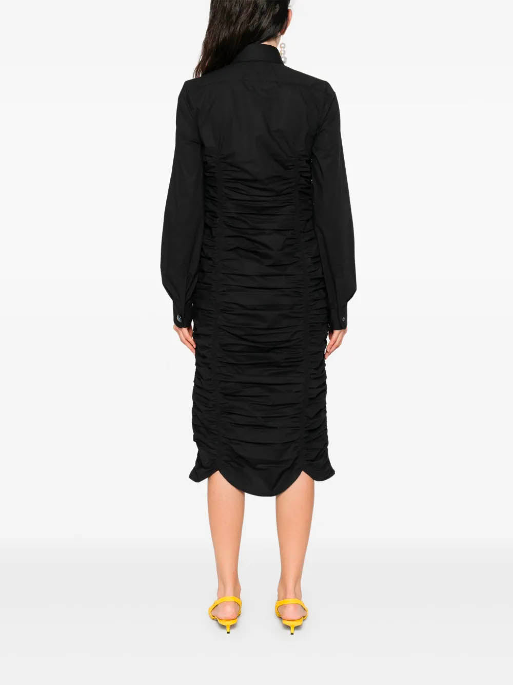 MOSCHINO COUTURE Front Pocket Long Sleeve Shirt-Dress - Size 40
