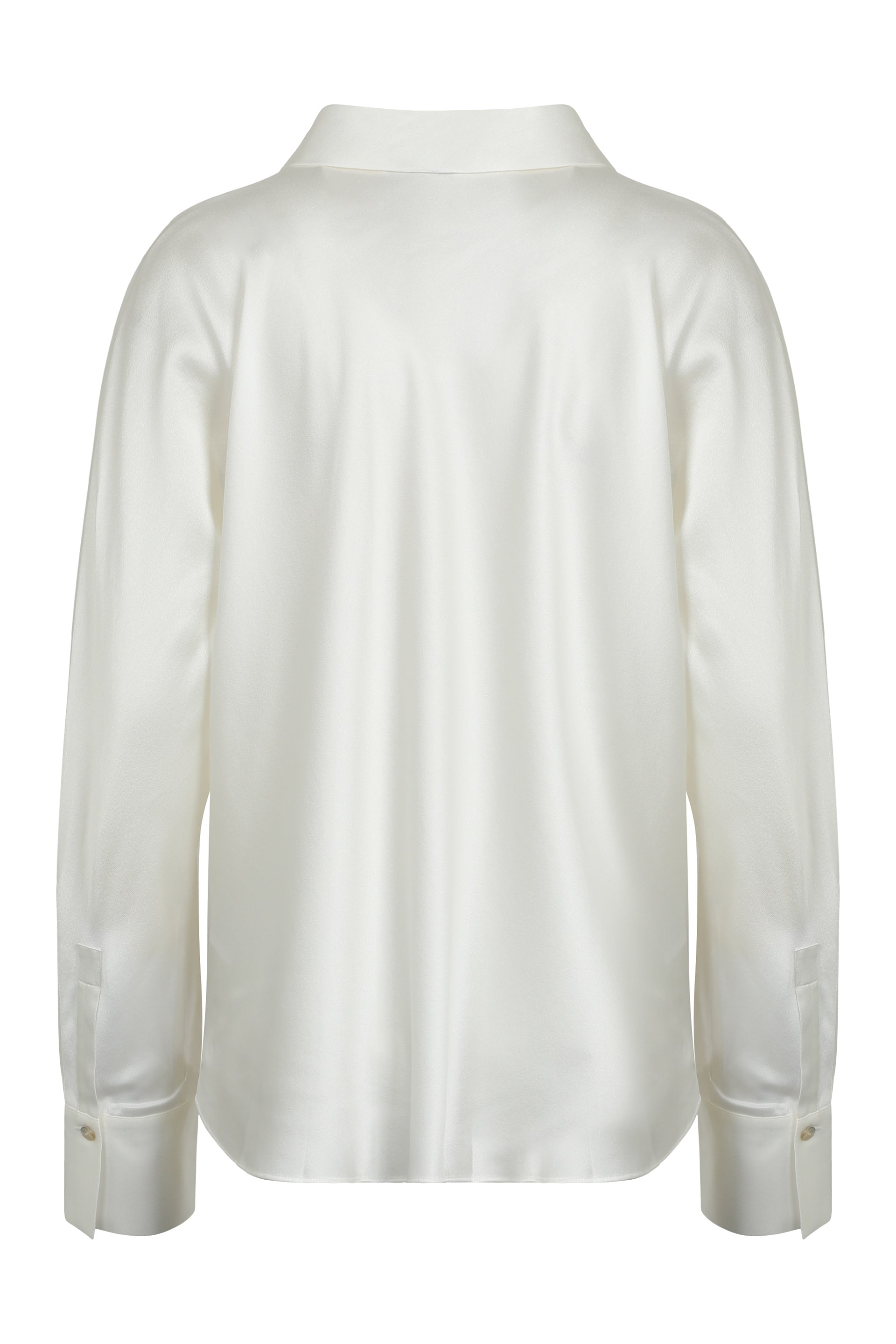 VINCE Long Sleeve Silk Shirt