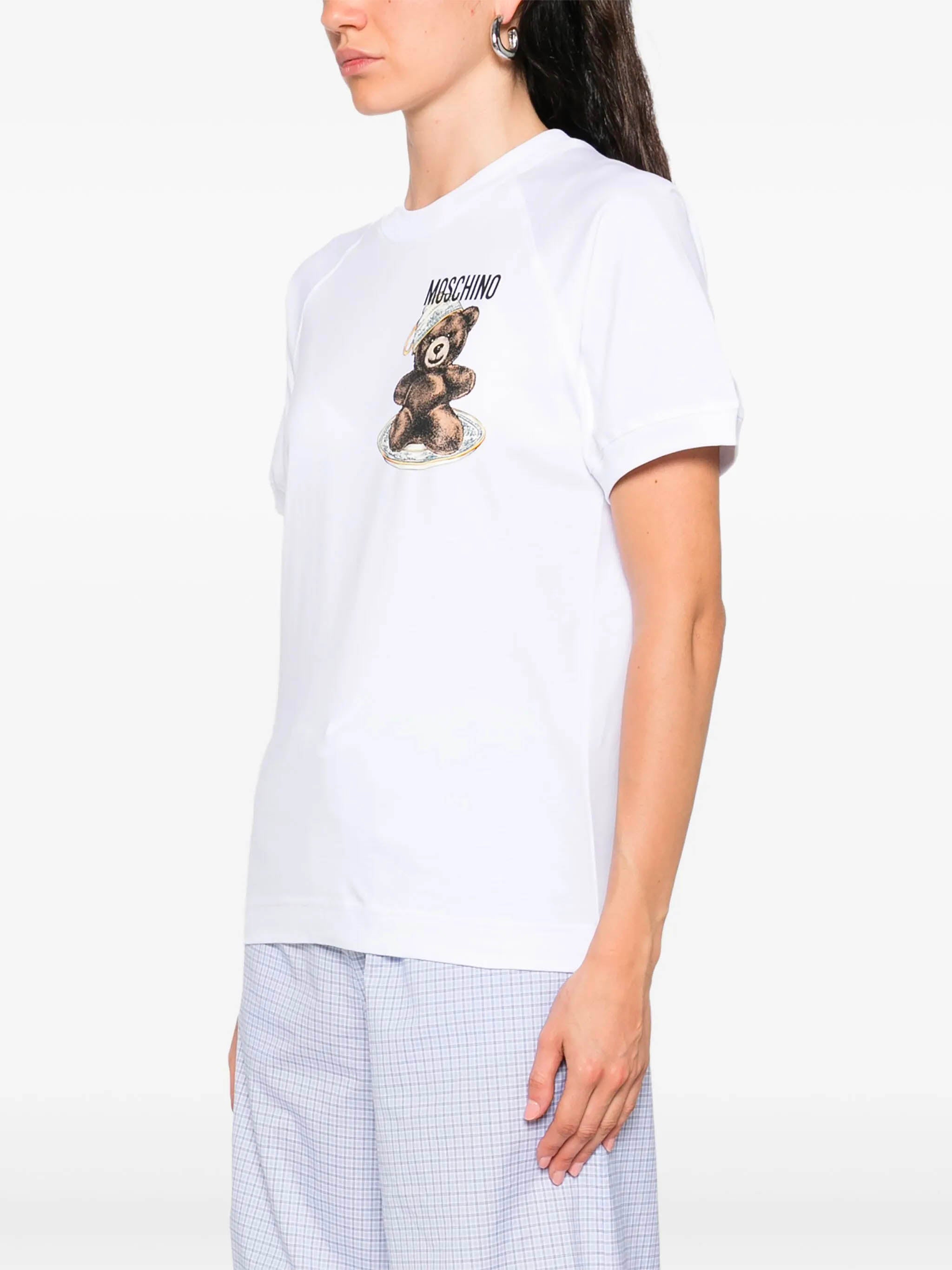 MOSCHINO COUTURE Mini Teddy Bear Crewneck T-Shirt (S)