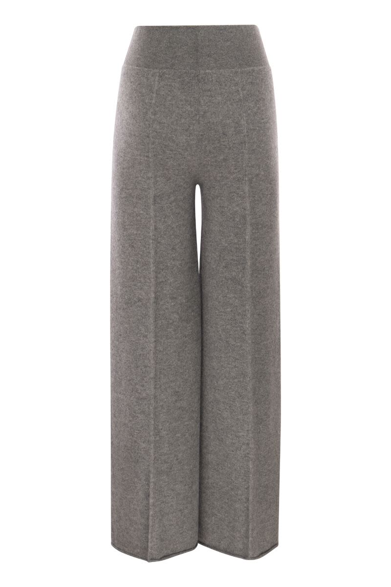 VANISÉ Wide-Leg Cashmere Trousers
