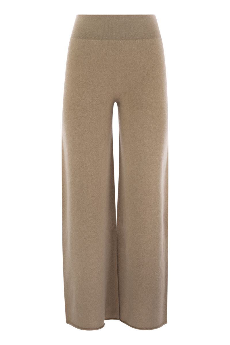 VANISÉ Wide-Leg Cashmere Trousers