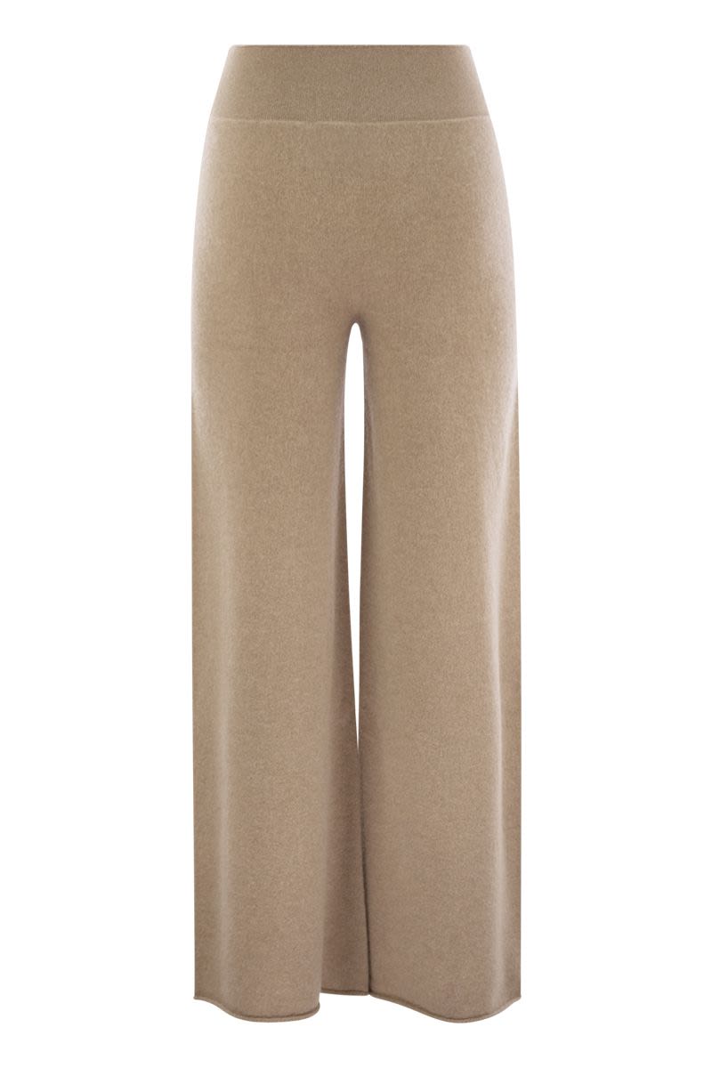 VANISÉ Wide-Leg Cashmere Trousers