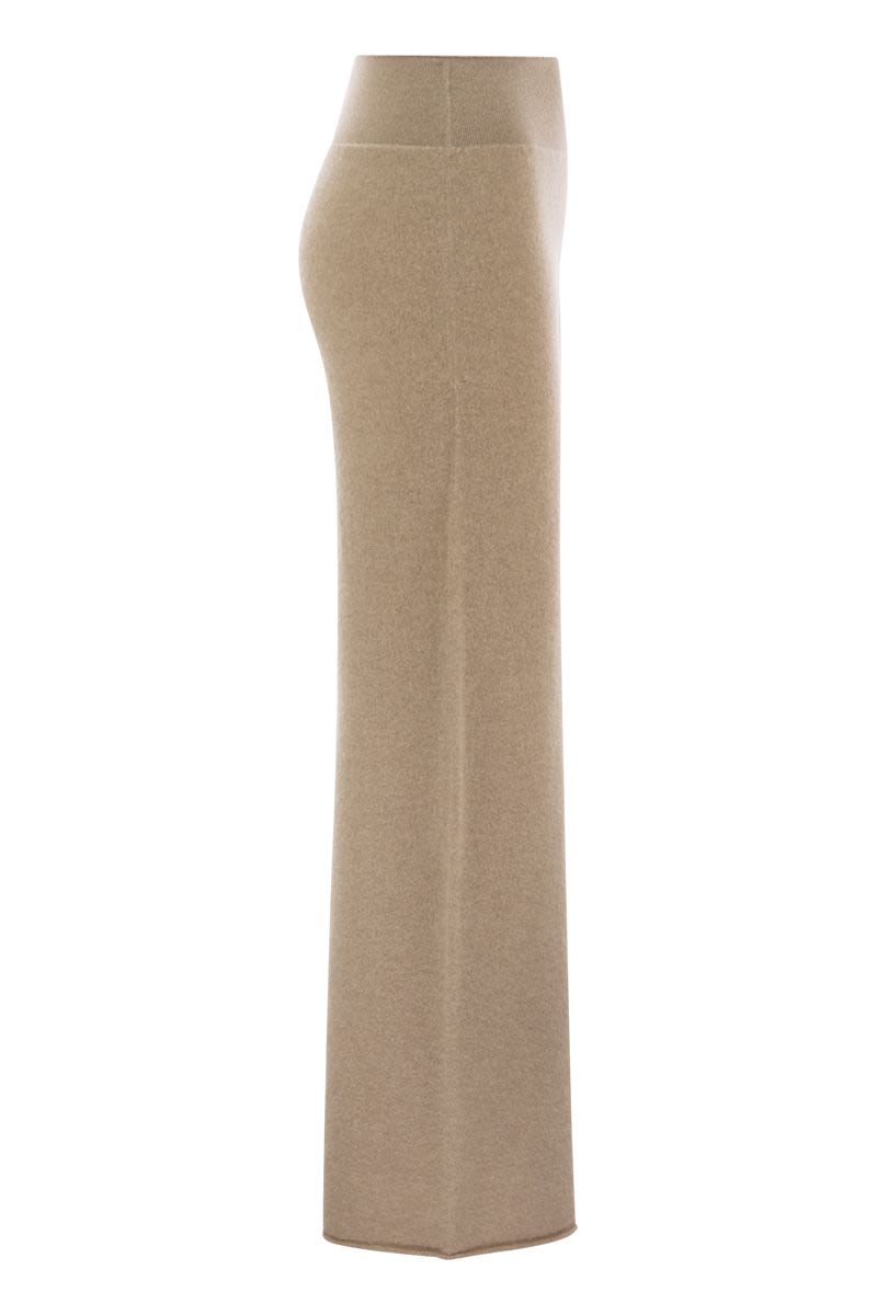 VANISÉ Wide-Leg Cashmere Trousers