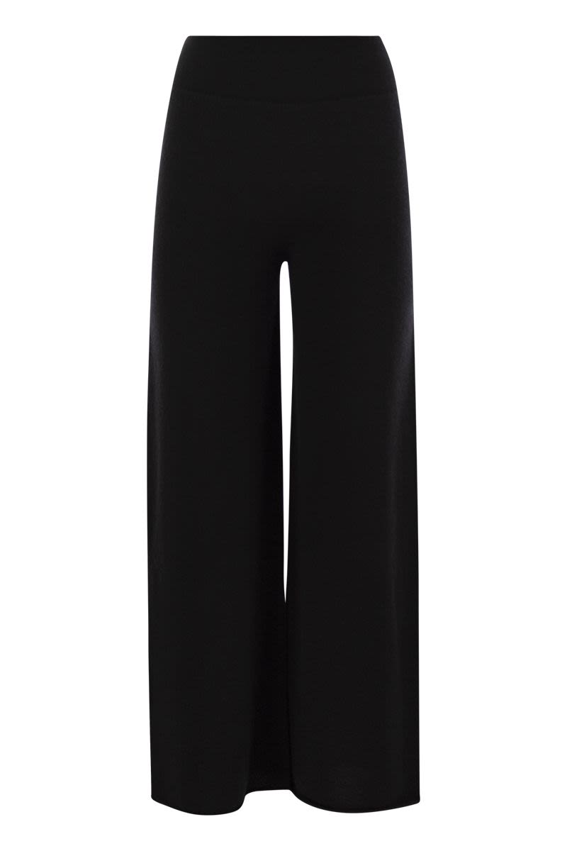 VANISÉ Wide-Leg Cashmere Trousers