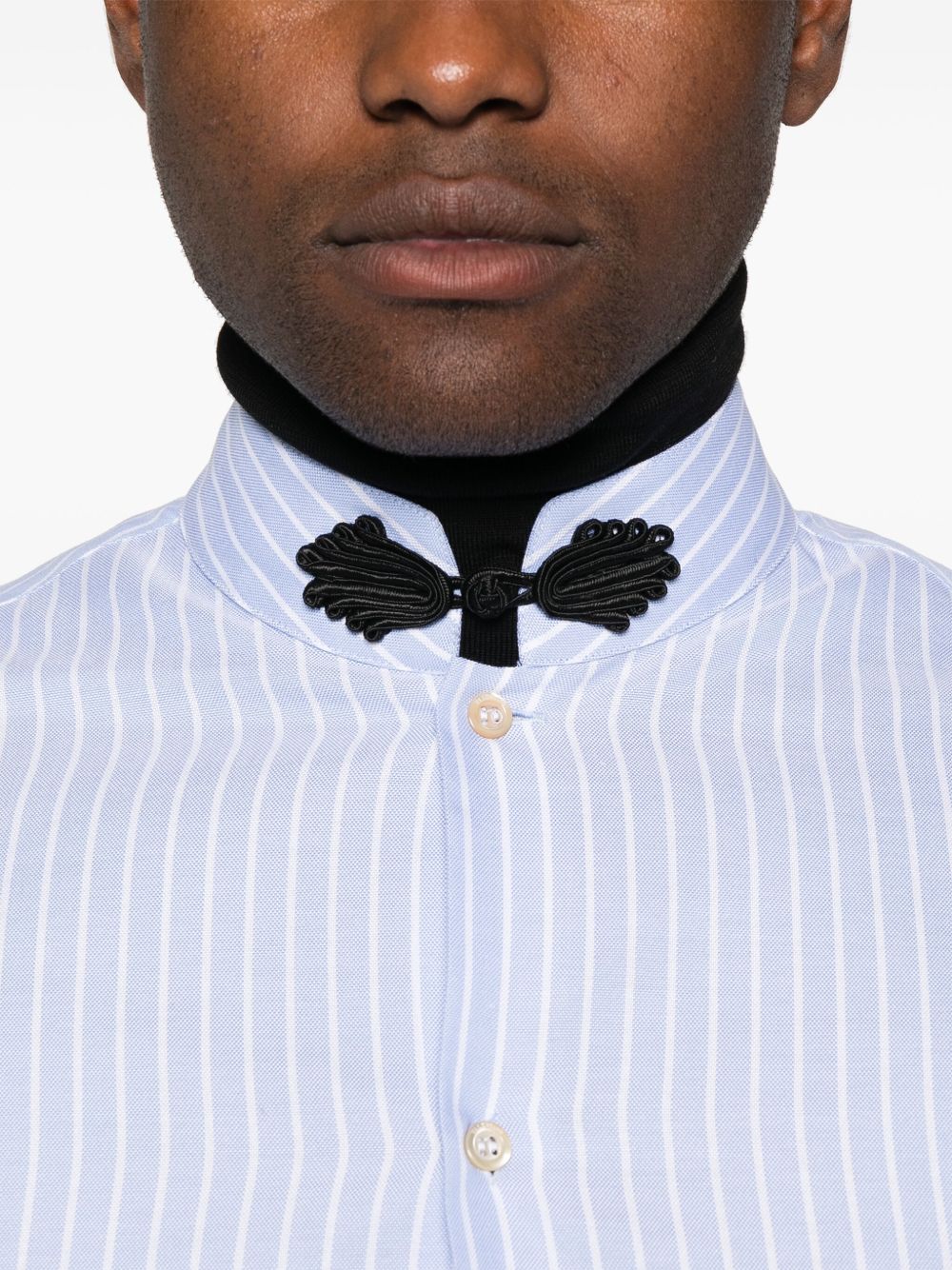 VALENTINO Striped Cotton Shirt - Men's Fashion