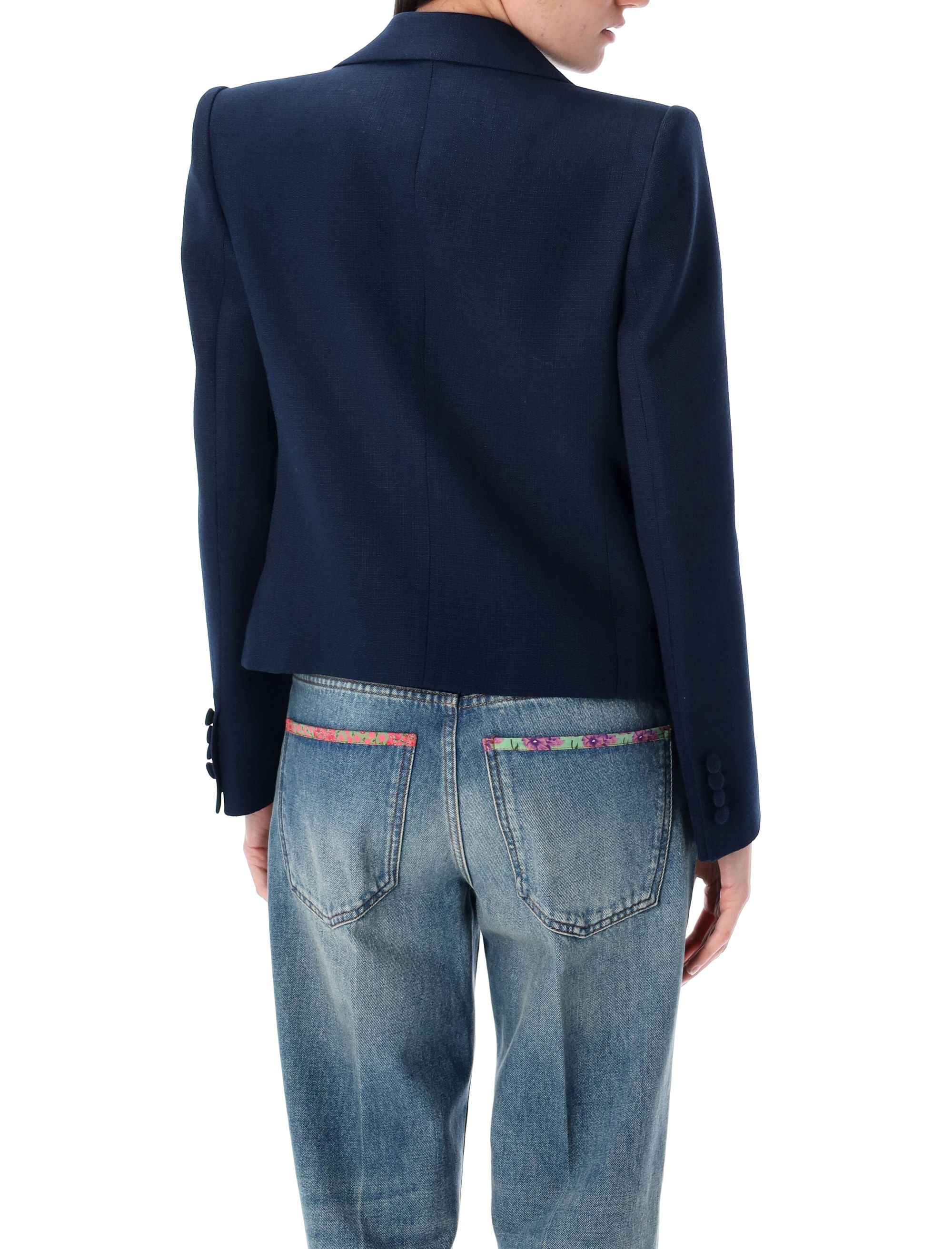 VALENTINO GARAVANI Cropped Bow Jacket for Women - Size 40