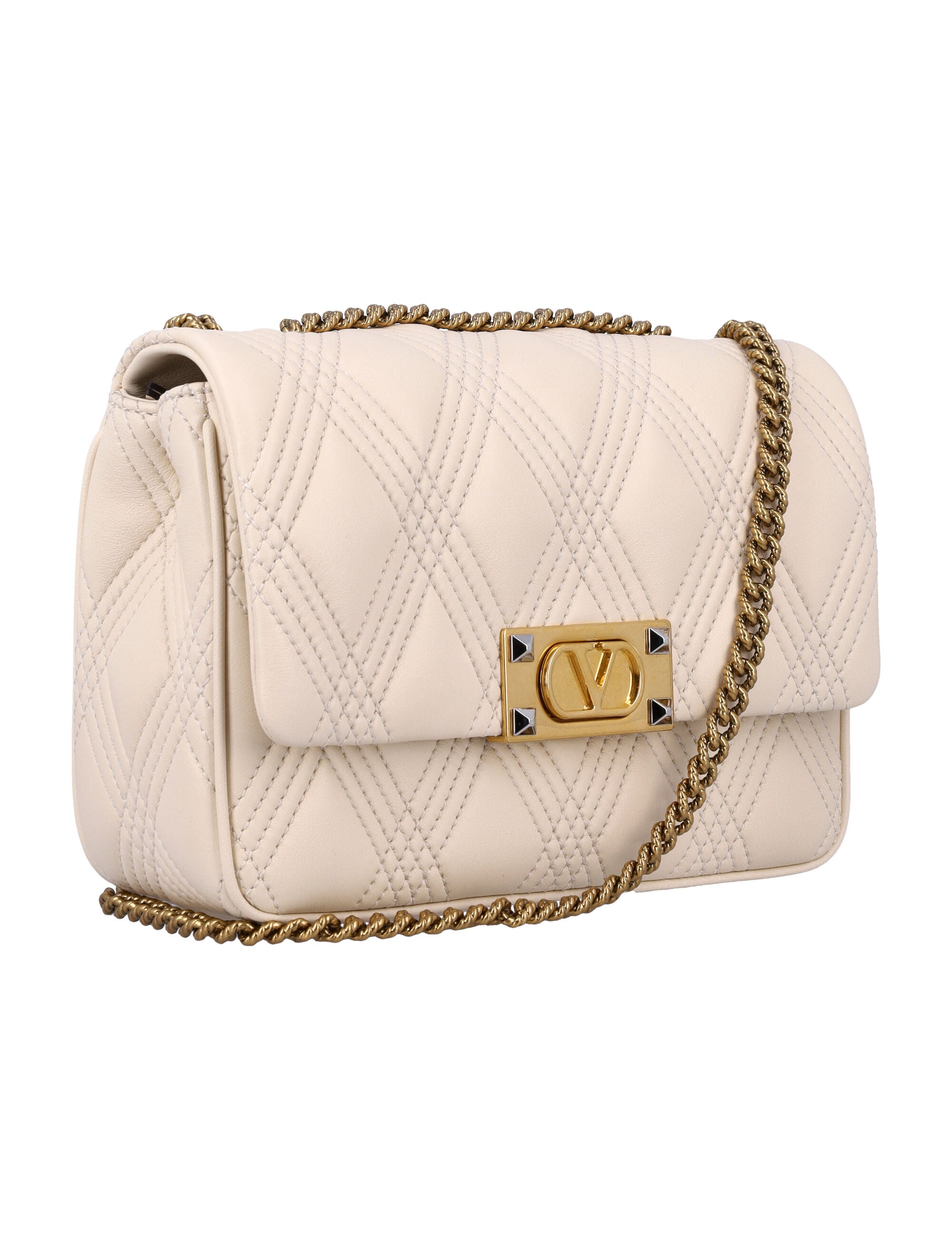 VALENTINO GARAVANI Quilted Medium Shoulder Handbag