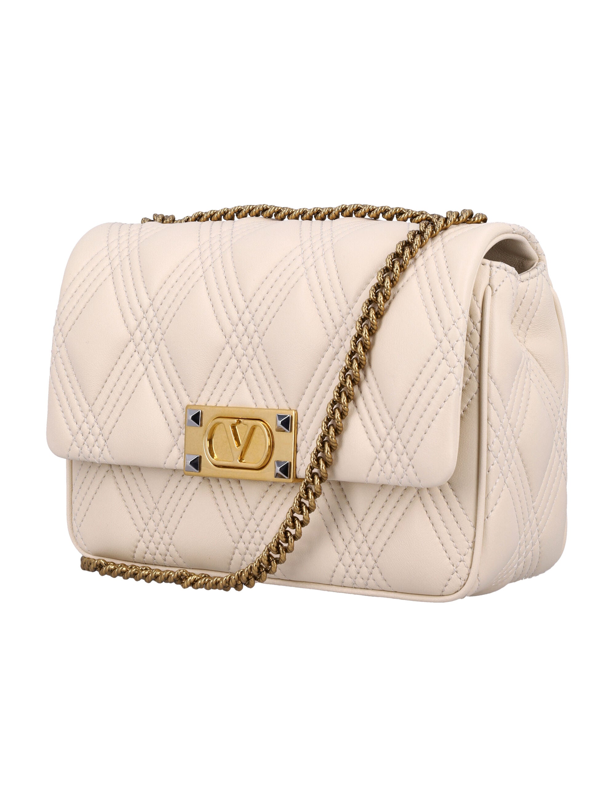 VALENTINO GARAVANI Quilted Medium Shoulder Handbag