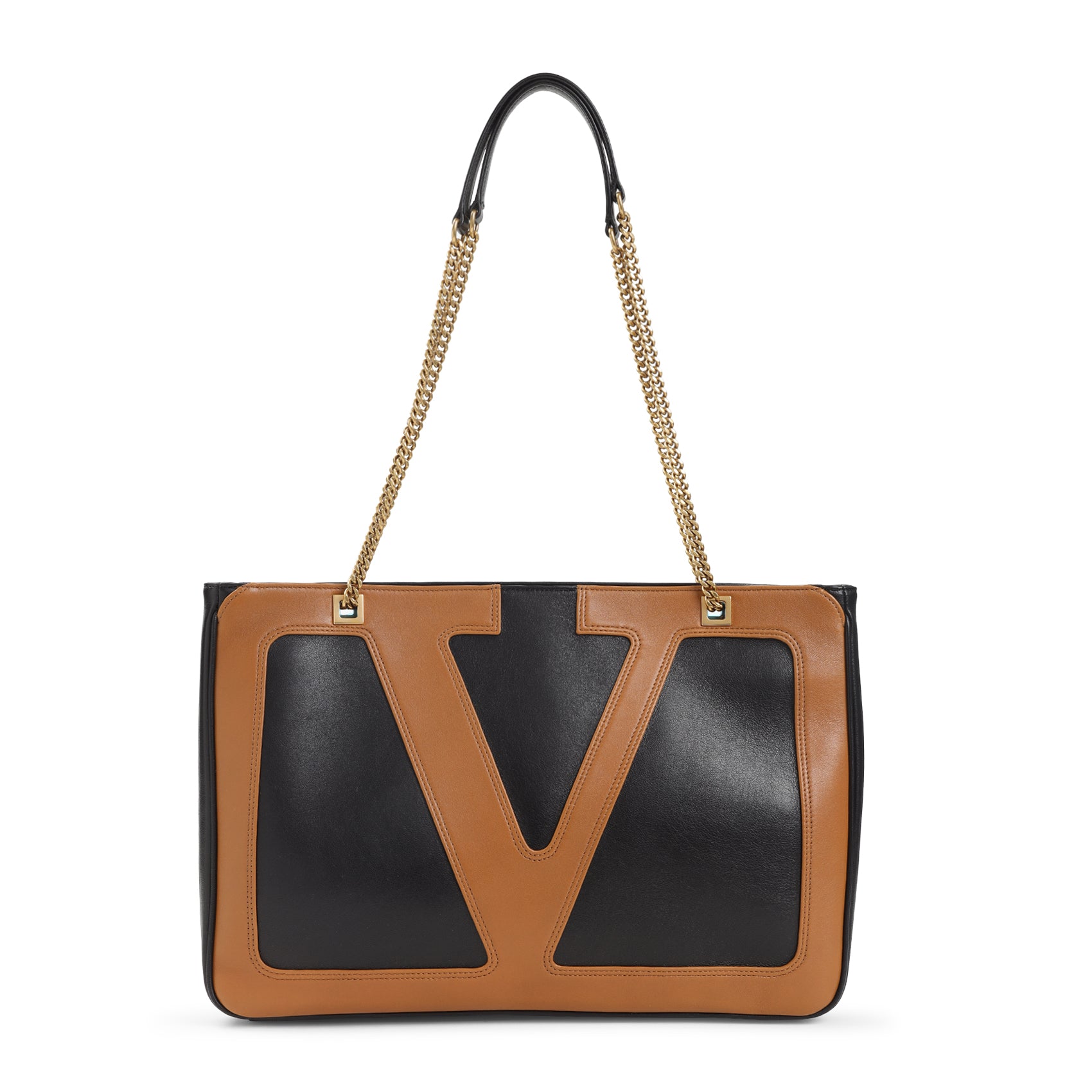 VALENTINO GARAVANI Lambskin Leather Shopper Bag 37cm W x 26cm H x 3cm D