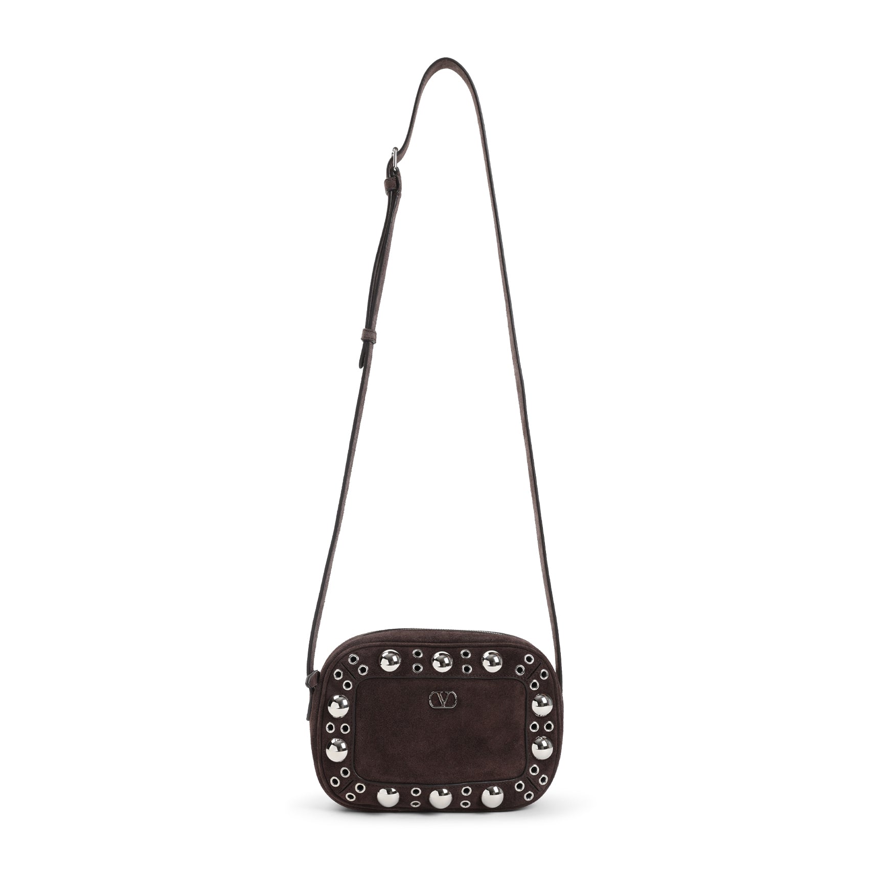 VALENTINO GARAVANI Crossbody Mini Handbag with Silver Accents