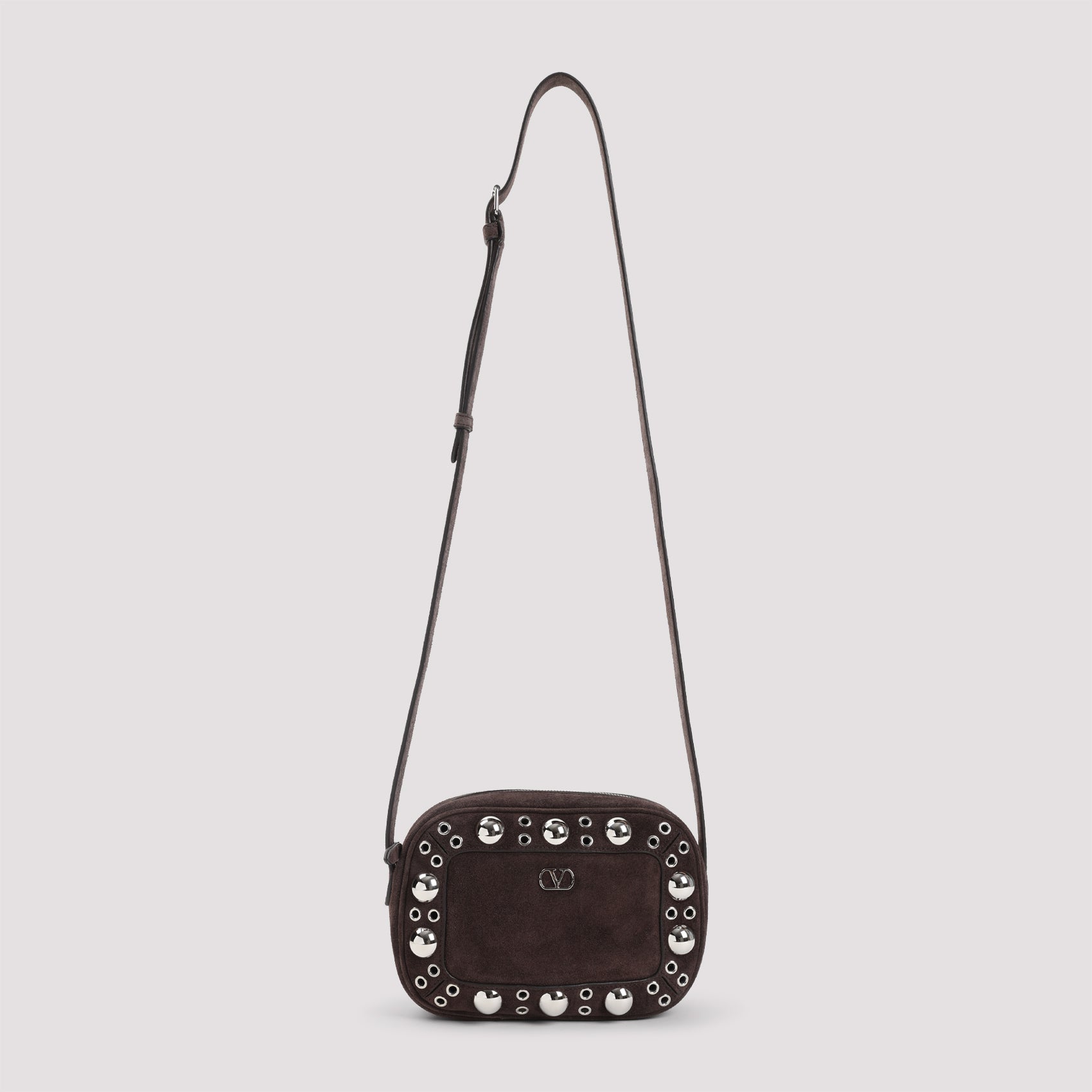 VALENTINO GARAVANI Crossbody Mini Handbag with Silver Accents