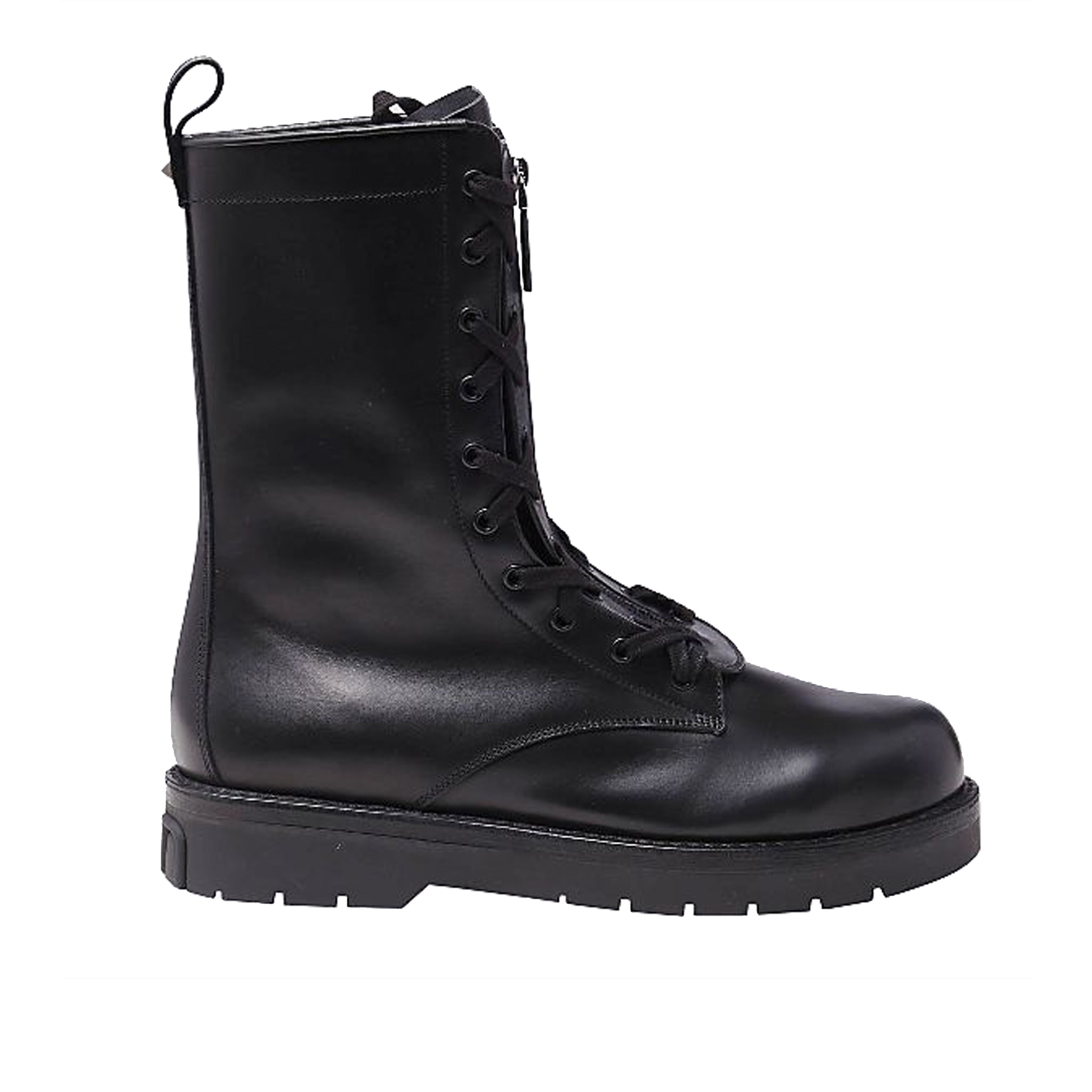 VALENTINO GARAVANI Combat Leather Boots for Men