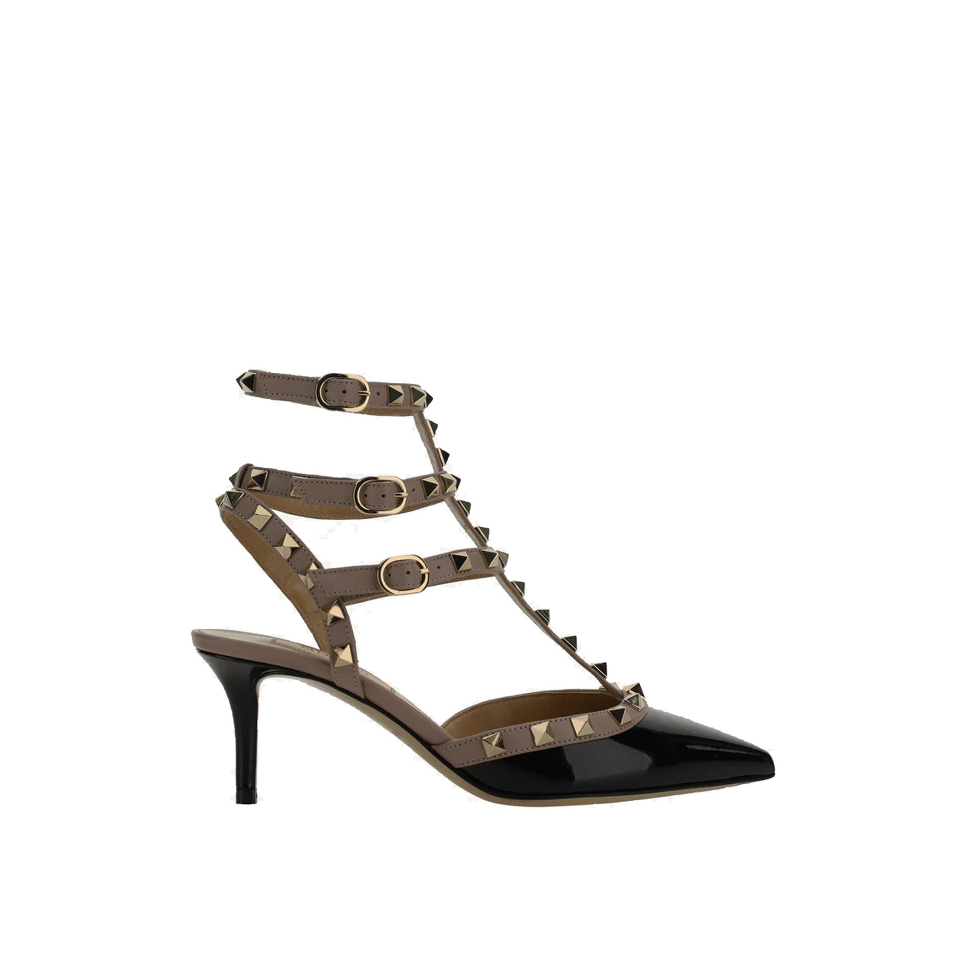 VALENTINO GARAVANI Rockstud Ankle Strap Pumps in 6.5 cm Heel
