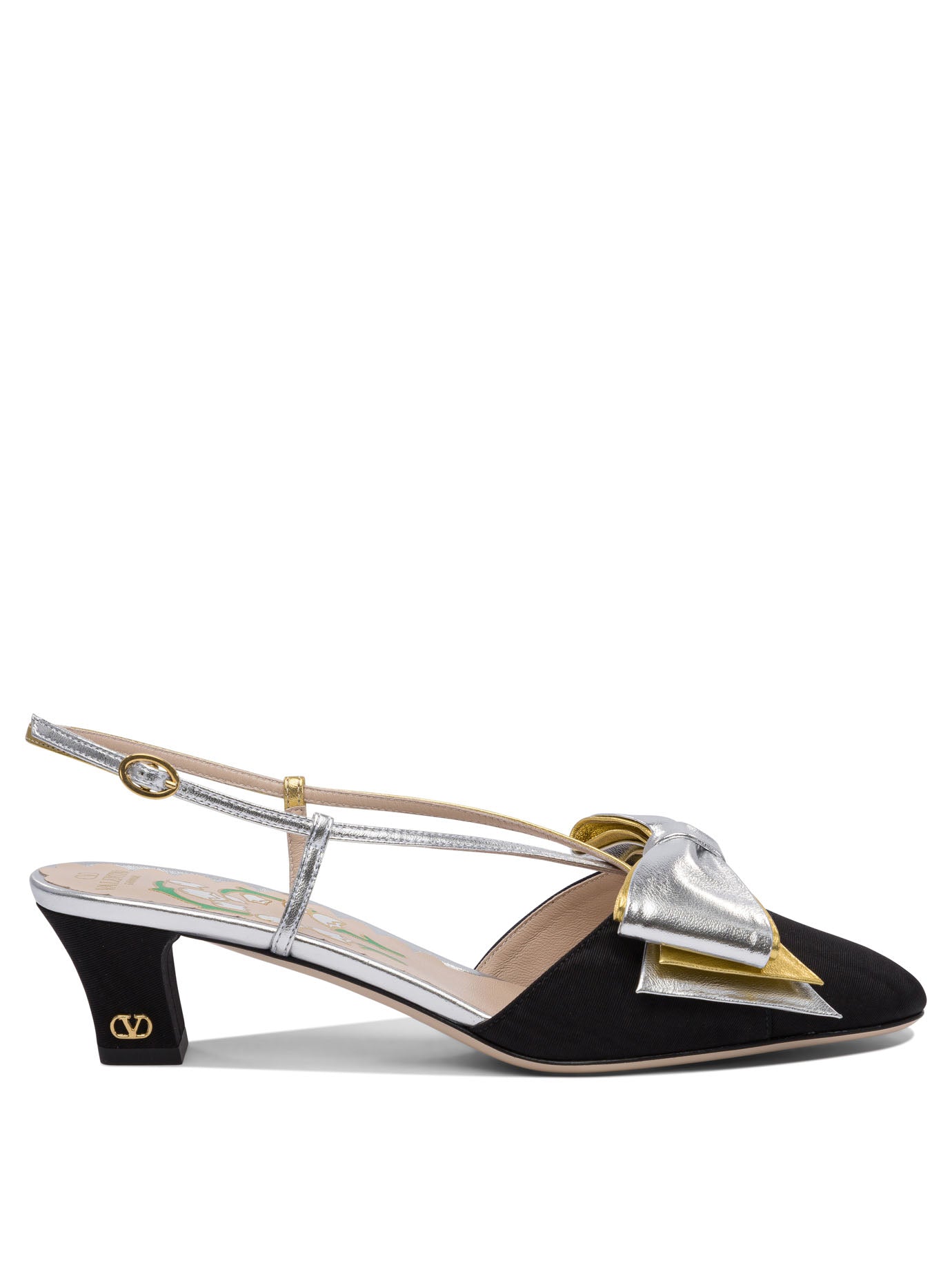 VALENTINO GARAVANI Elegance Slingback Pumps with Bow Detail - 45 mm