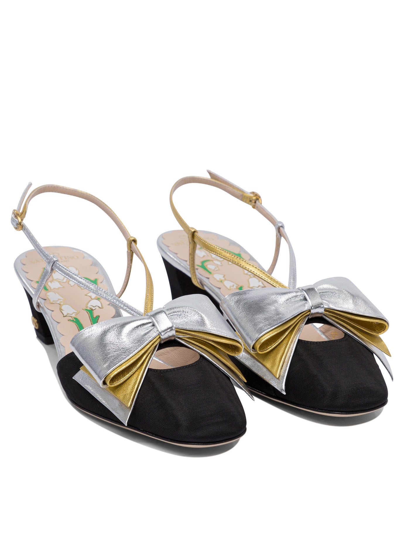 VALENTINO GARAVANI Elegance Slingback Pumps with Bow Detail - 45 mm