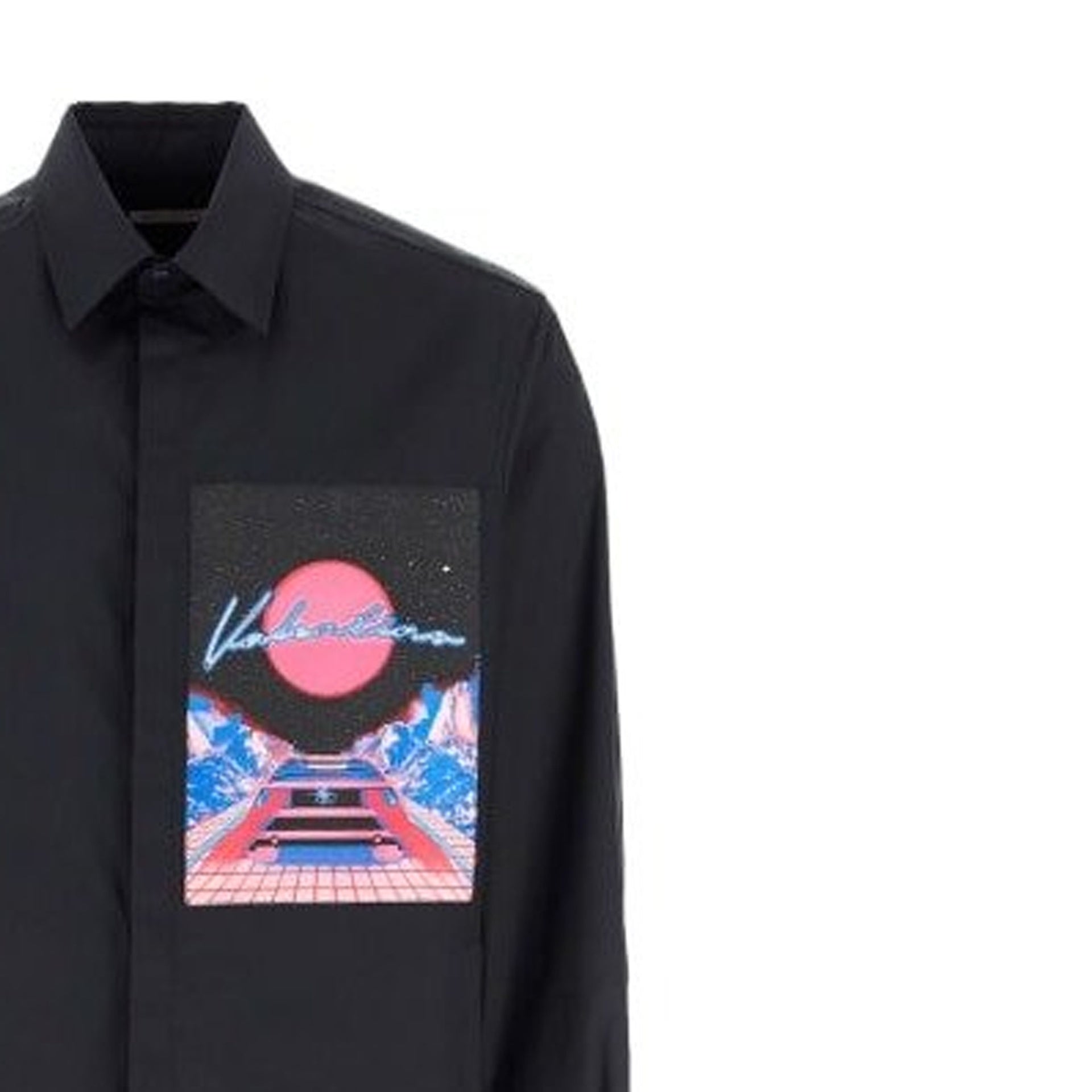 VALENTINO Logo Patch Shirt for Men - Spring Summer 2025