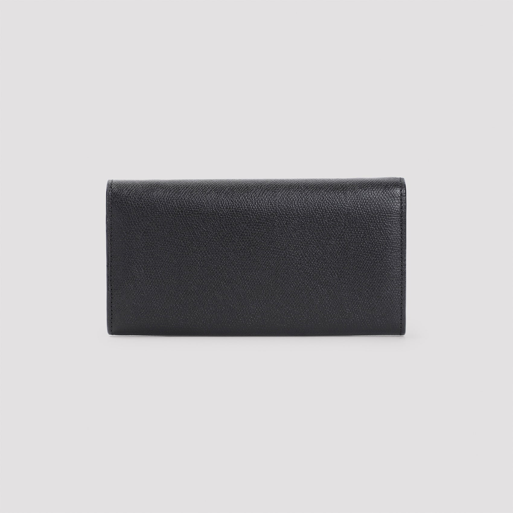 VALEXTRA Luxurious Grained Leather Wallet - 20x10x3cm