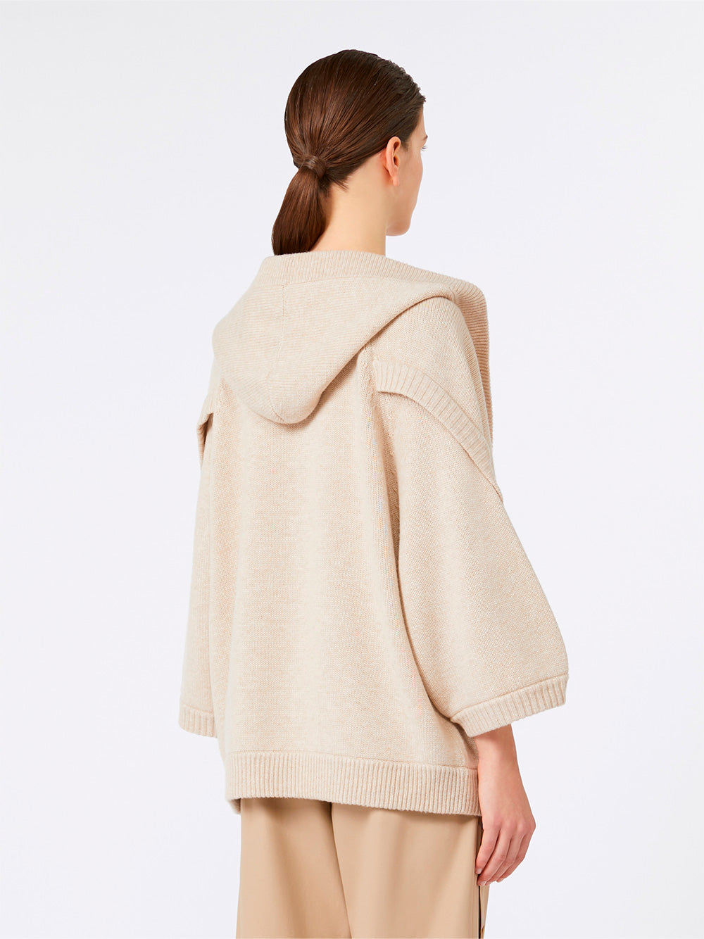 MAX MARA Wool and Cashmere Hooded Cardigan for Women