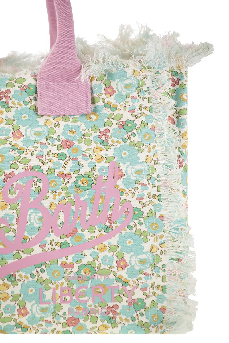 MC2 SAINT BARTH Floral Print Canvas Vanity Tote Handbag - 40x32x20 cm