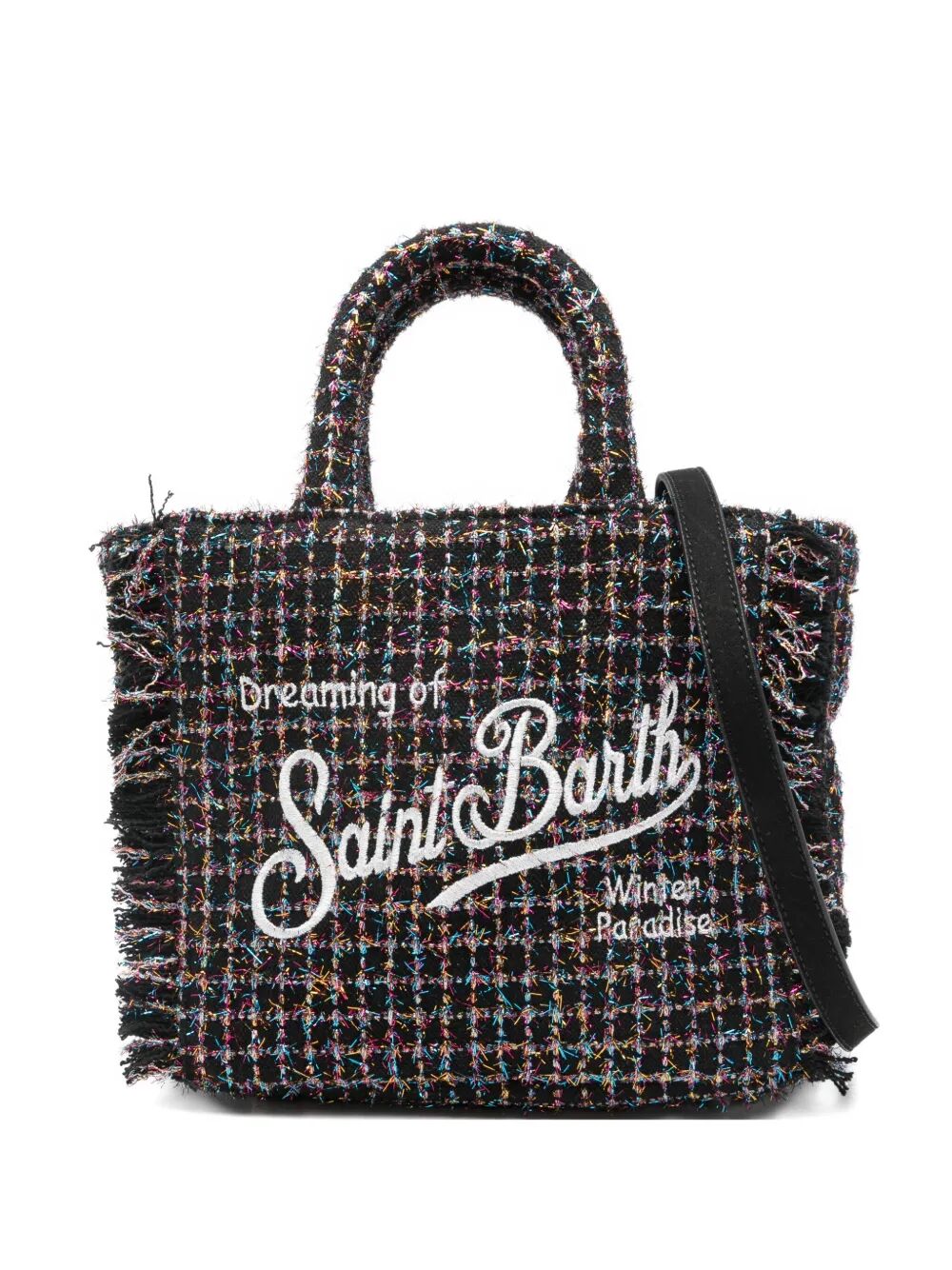 MC2 SAINT BARTH Mini Tweed Shiny Handbag