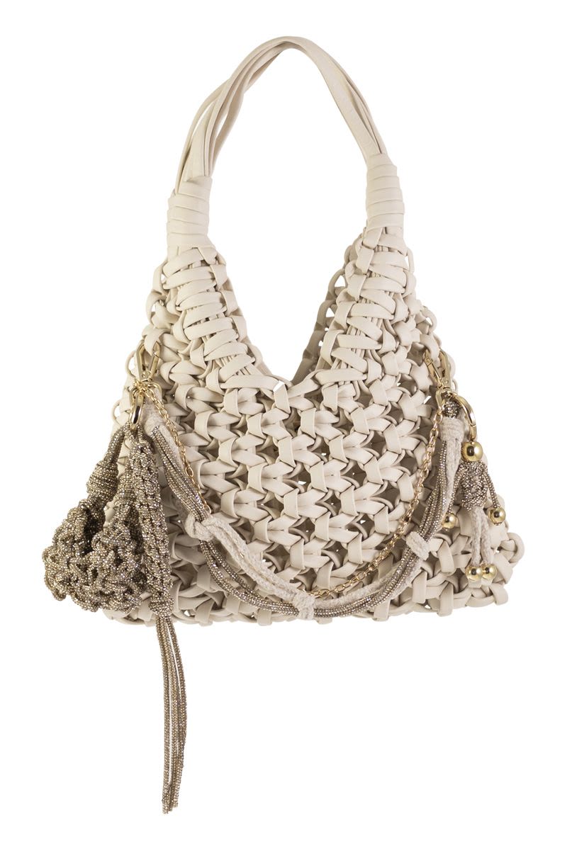 HIBOURAMA Vannifique Mini Leather Jewel Handbag - W 27 x H 36.5 x D 9 CM