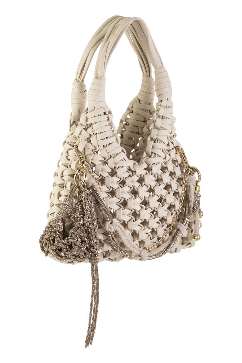 HIBOURAMA Vannifique Mini Leather Jewel Handbag - W 27 x H 36.5 x D 9 CM