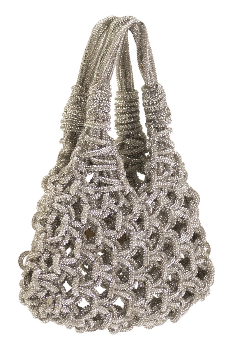 HIBOURAMA Mini Jewel-Studded Handbag