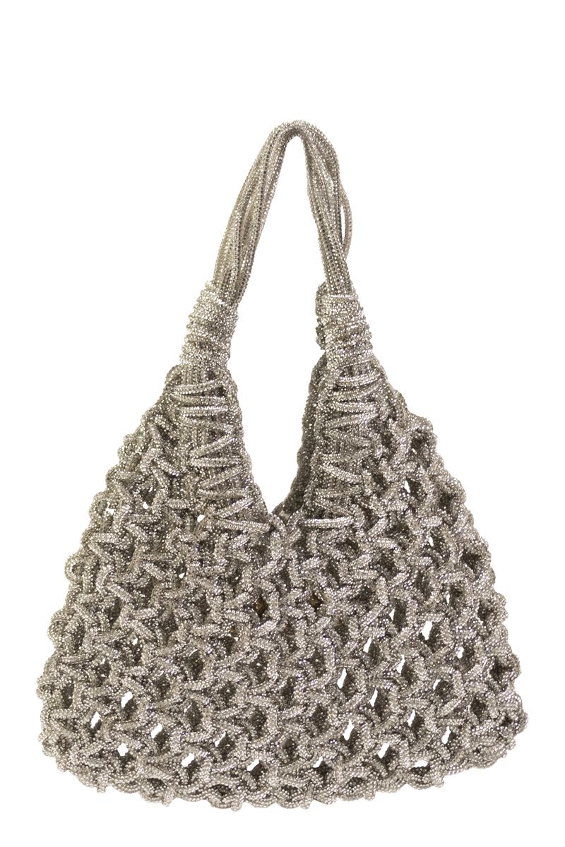 HIBOURAMA Vannifique Crystal-Studded Handbag - W22 x H30 x D7 cm