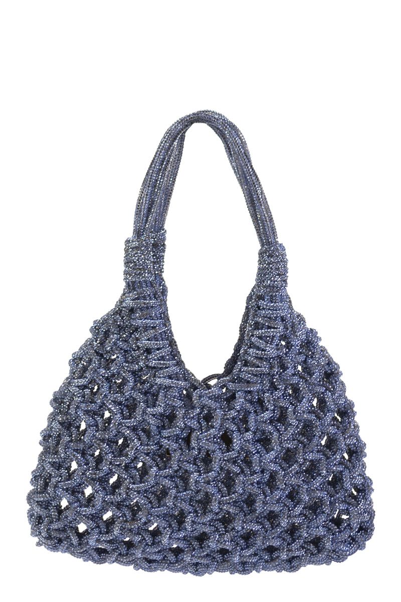 HIBOURAMA Crystal-Studded Jewel Handbag - W 22 x H 30 x D 7 CM