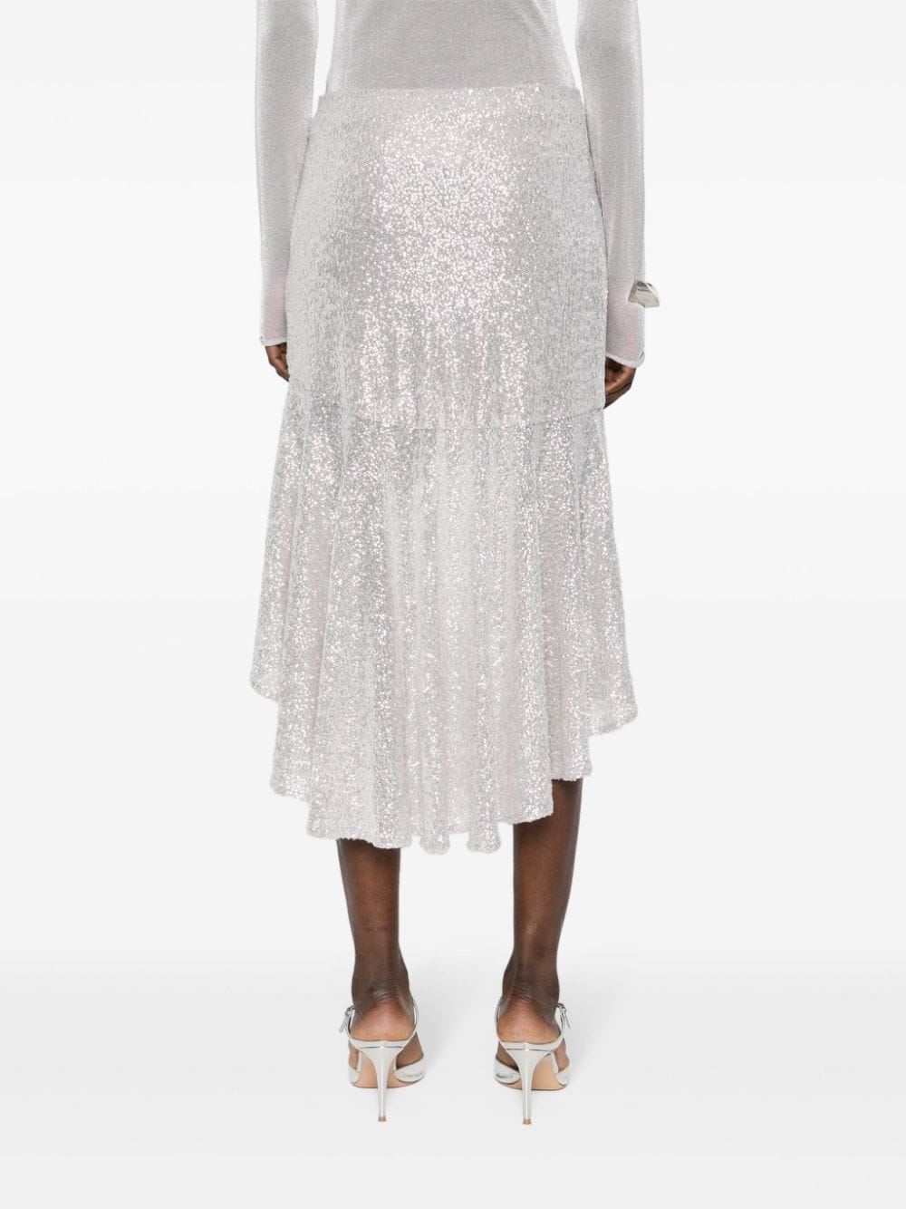 IRO Asymmetric Midi Skirt