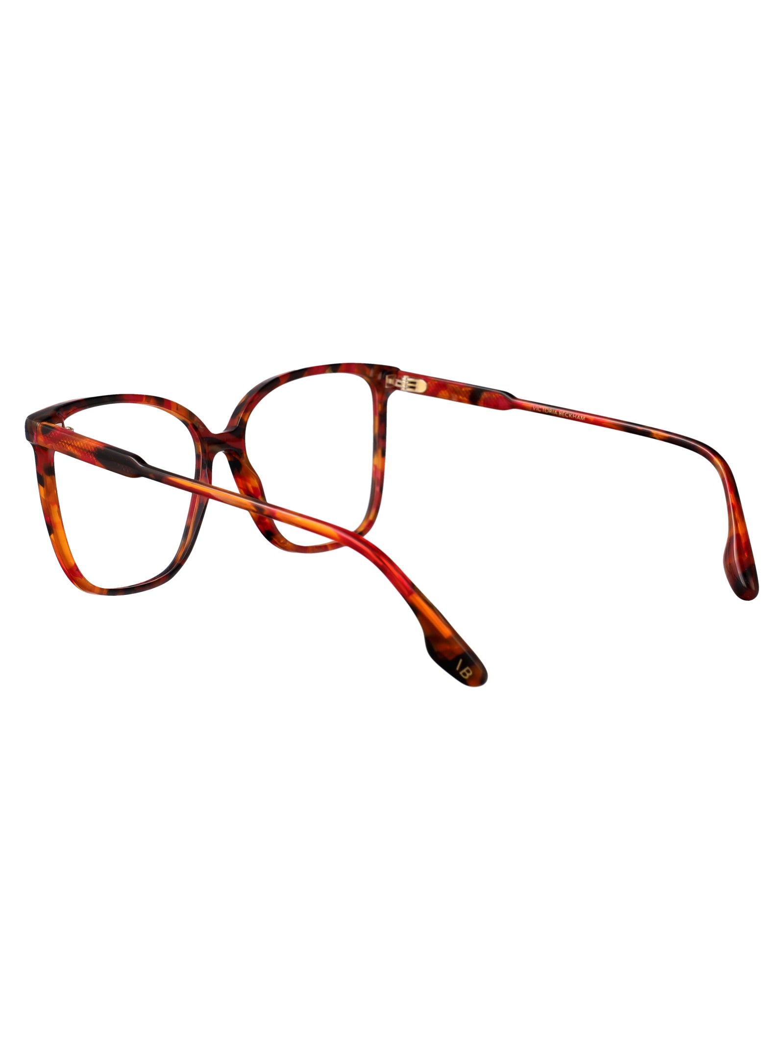 VICTORIA BECKHAM Striped Havana Acetate Glasses