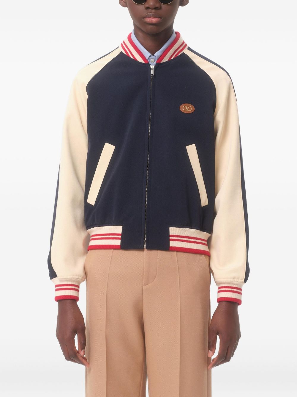 VALENTINO Men's Wool Bomber Jacket