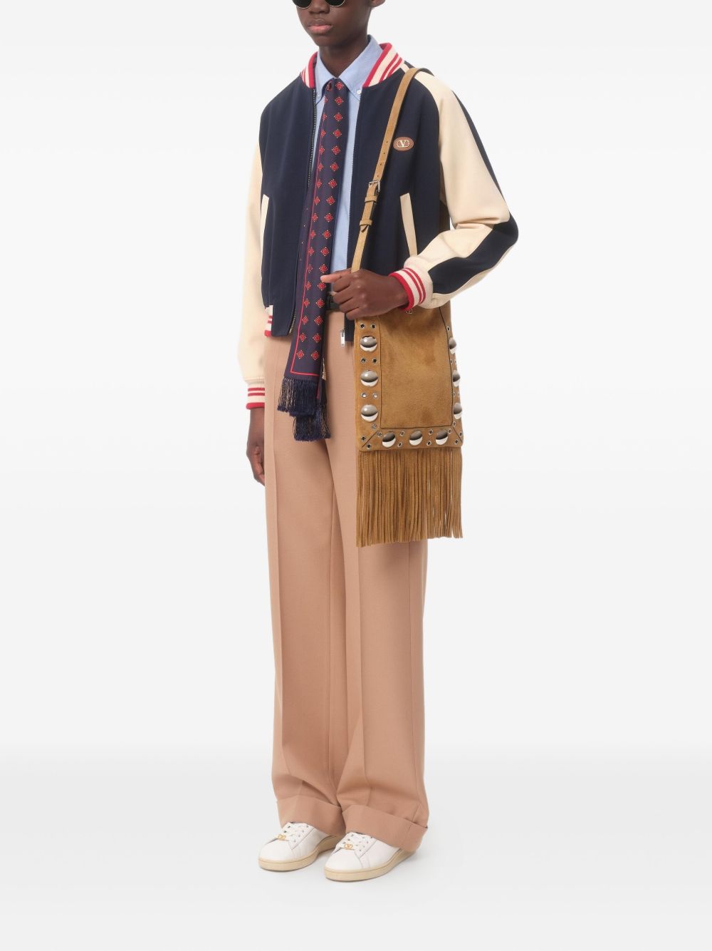 VALENTINO Men's Wool Bomber Jacket