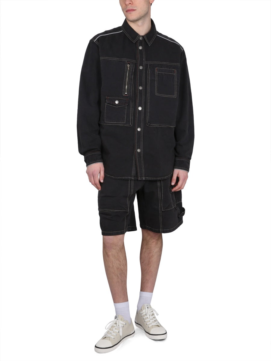 ISABEL MARANT Classic Denim Jacket with Snap Closure for Men