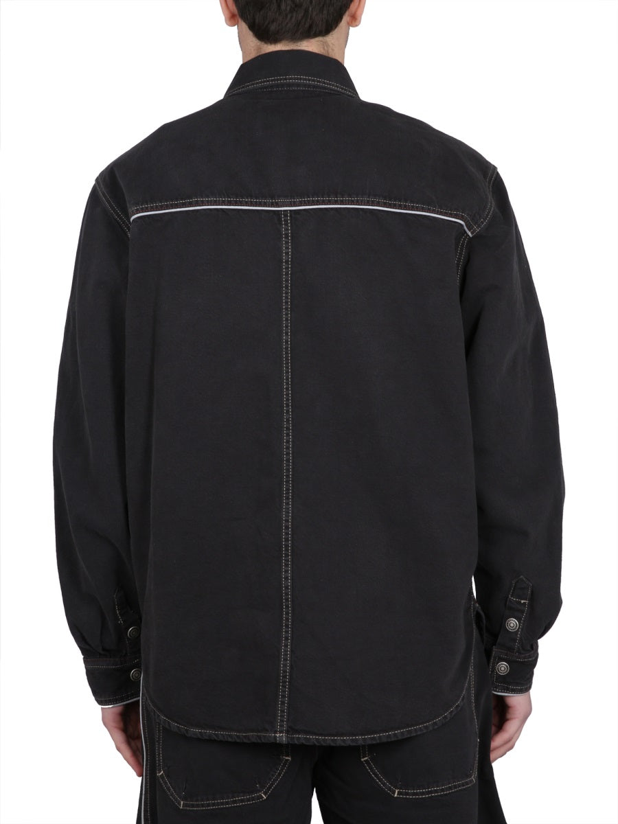 ISABEL MARANT Classic Denim Jacket with Snap Closure for Men