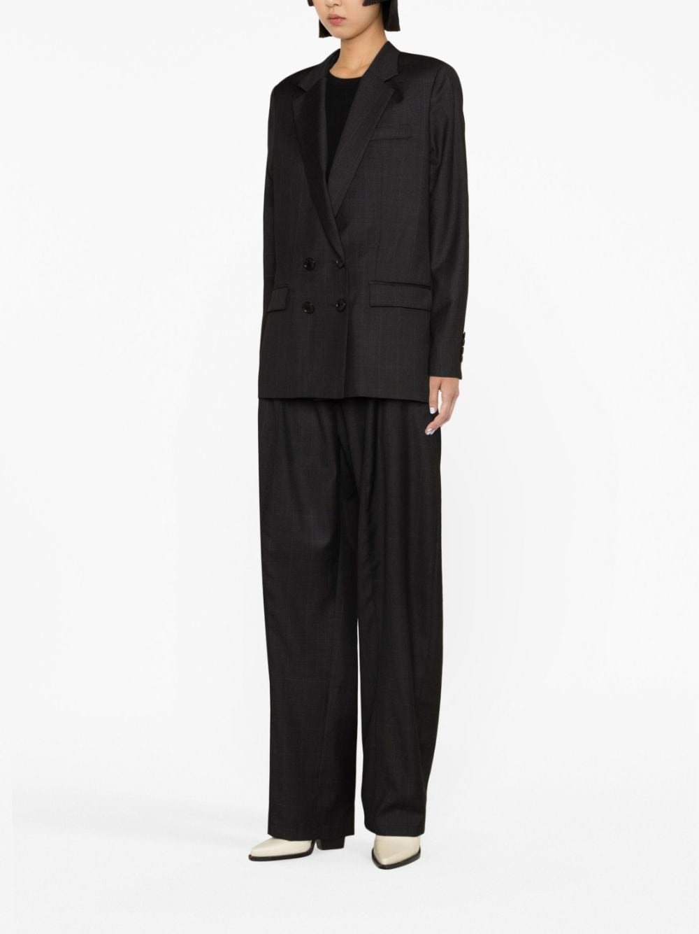 ISABEL MARANT Women’s Virgin Wool Plaid Blazer