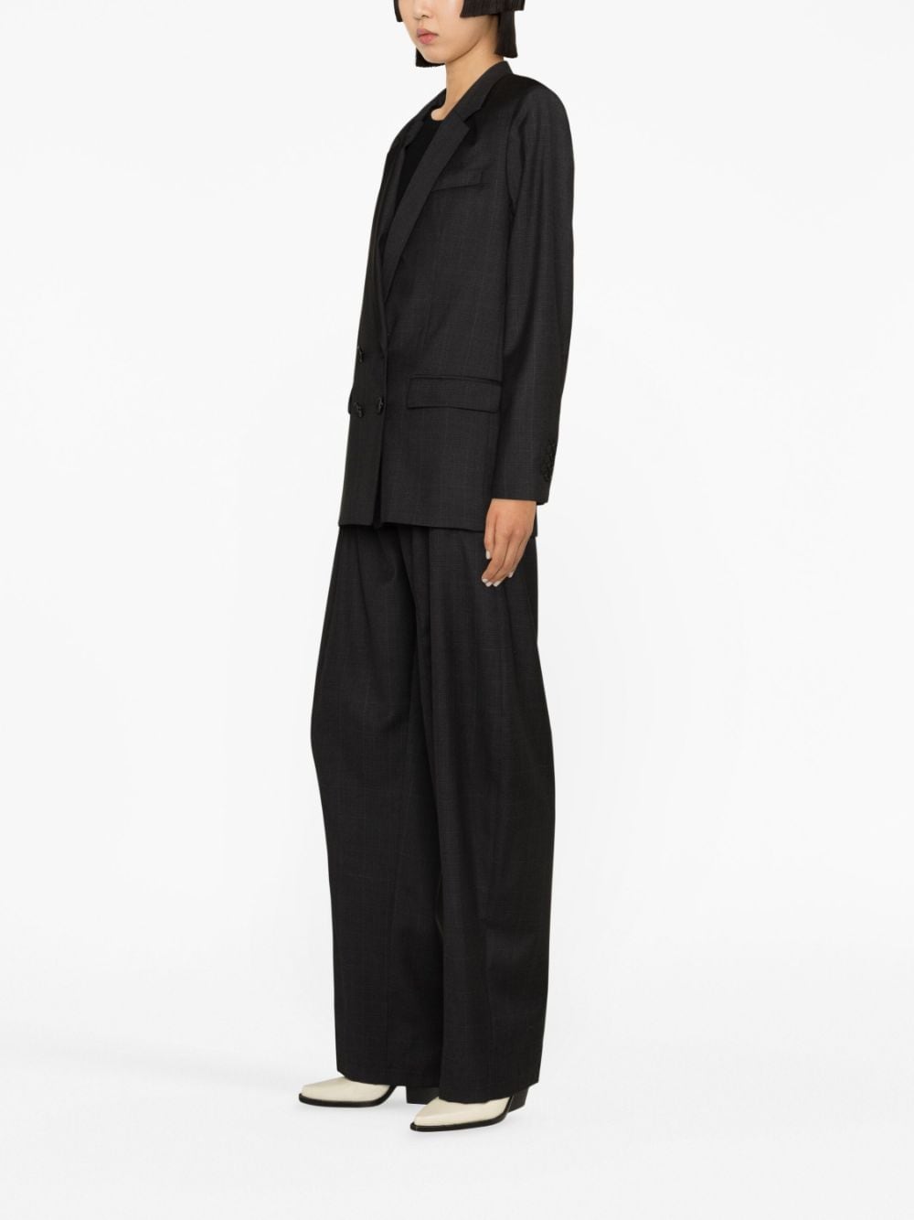 ISABEL MARANT Women’s Virgin Wool Plaid Blazer