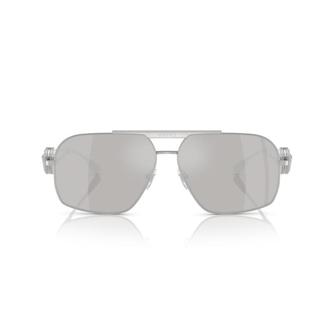 VERSACE Sleek Metal Frame Sunglasses for Men