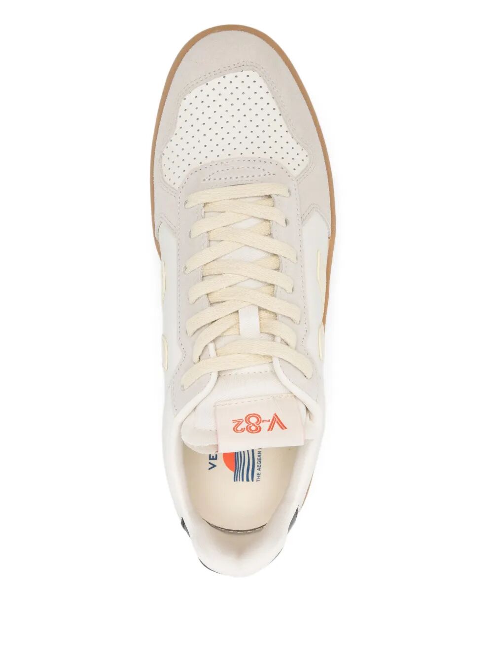 VEJA Grained Leather Pure Sneaker