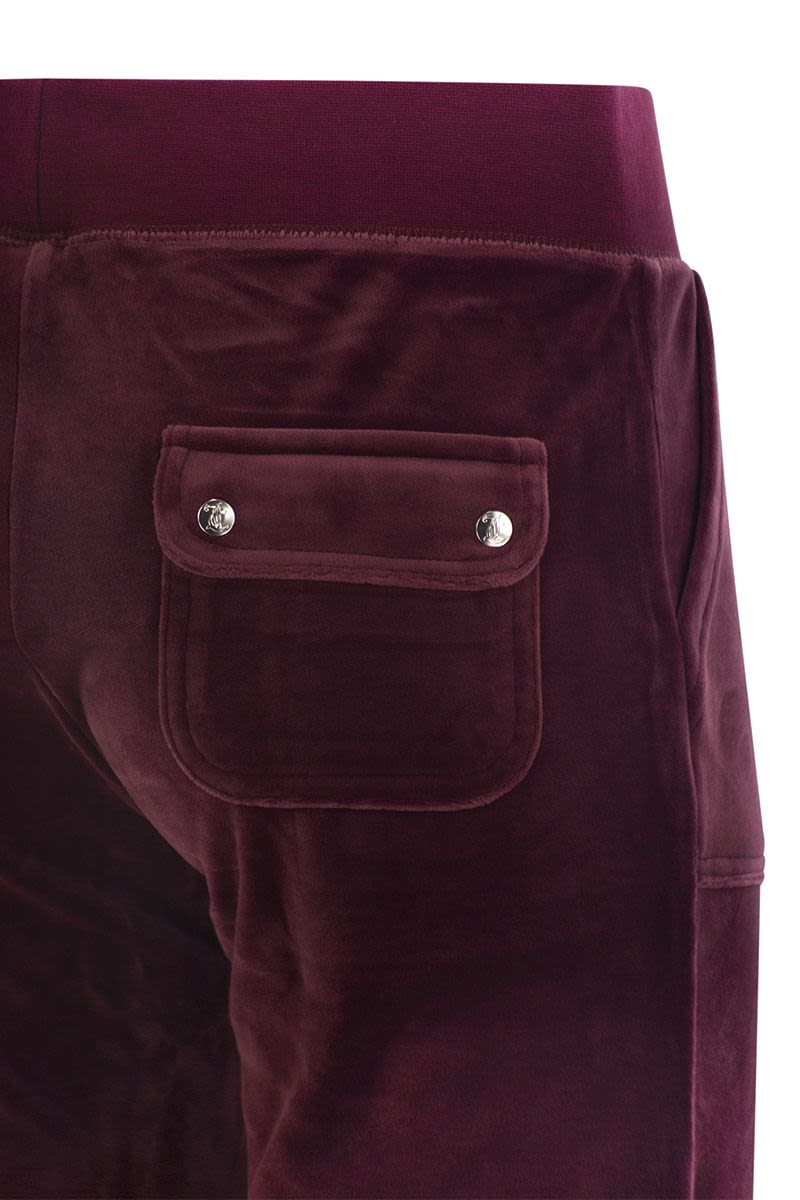 JUICY COUTURE Iconic Low-Waisted Velvet Trousers