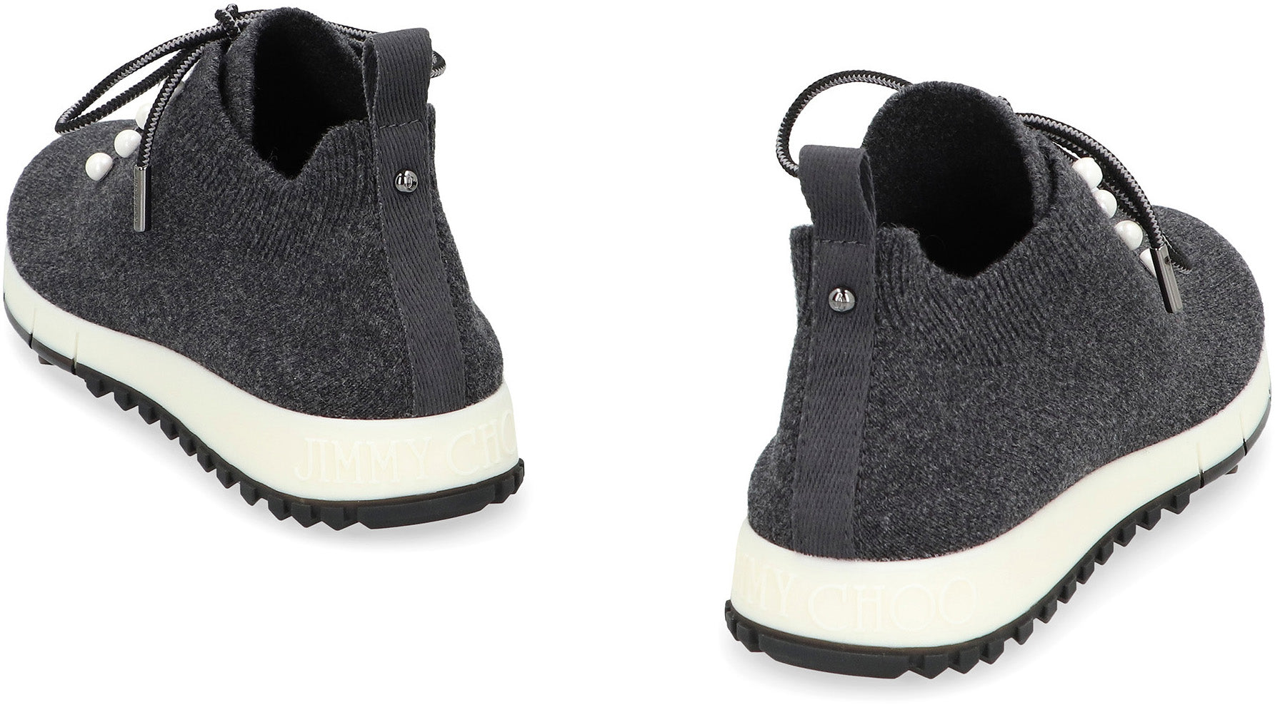 JIMMY CHOO Stylish Low-Top Sock-Style Sneakers