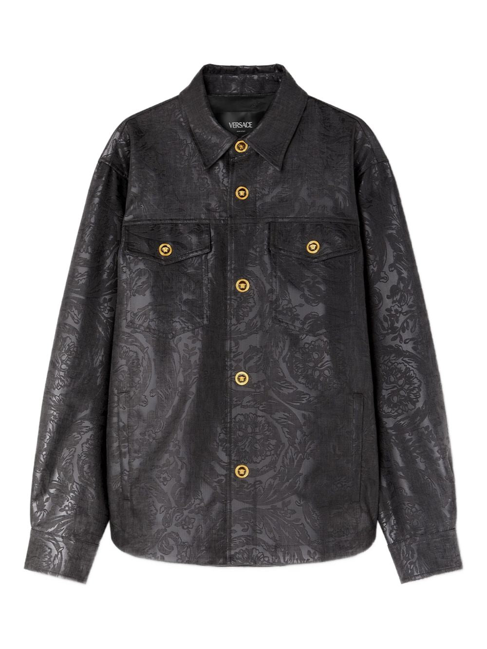 VERSACE Stylish Embossed Baroque Coat