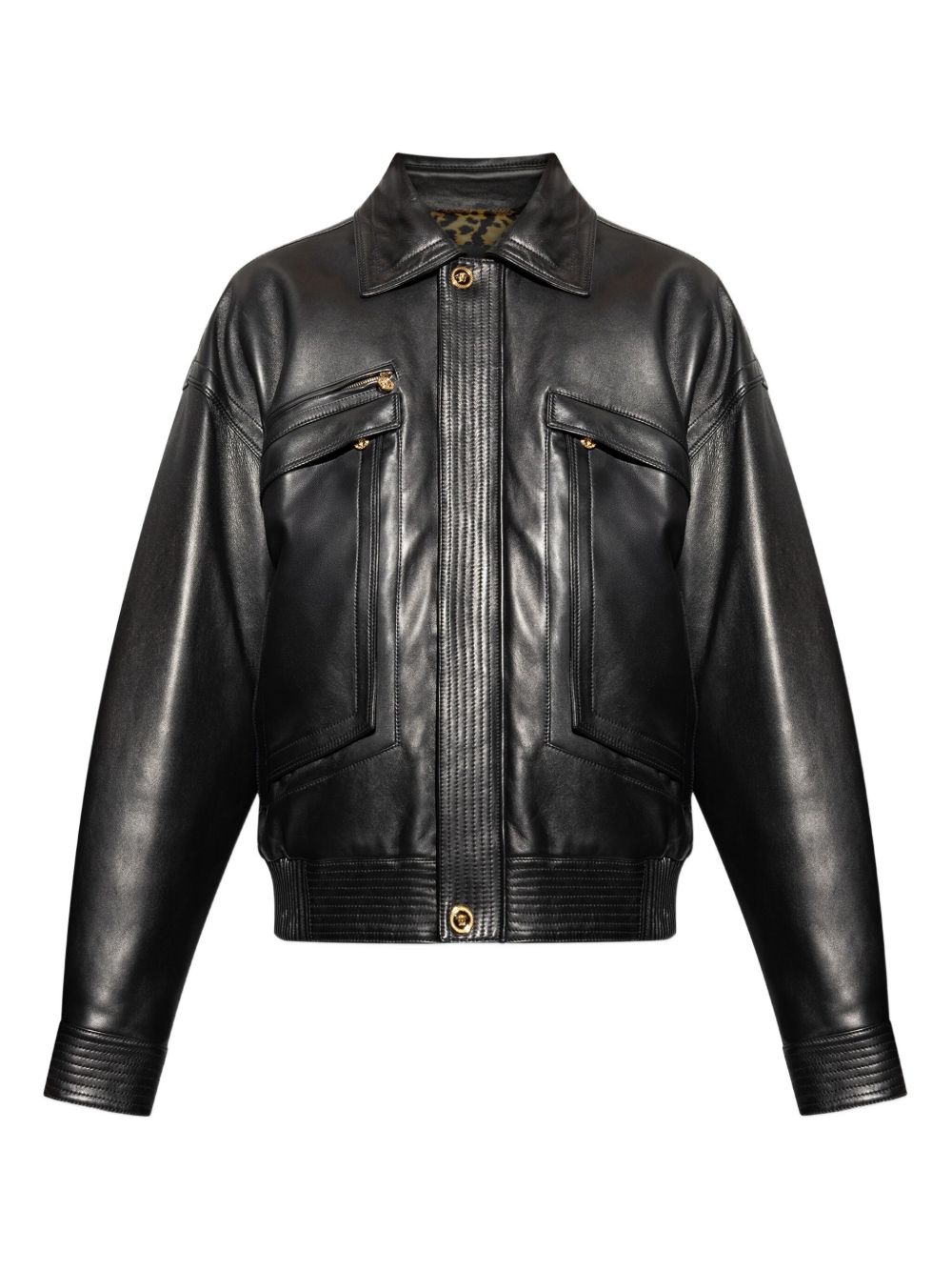 VERSACE Luxe Leather Jacket for Men