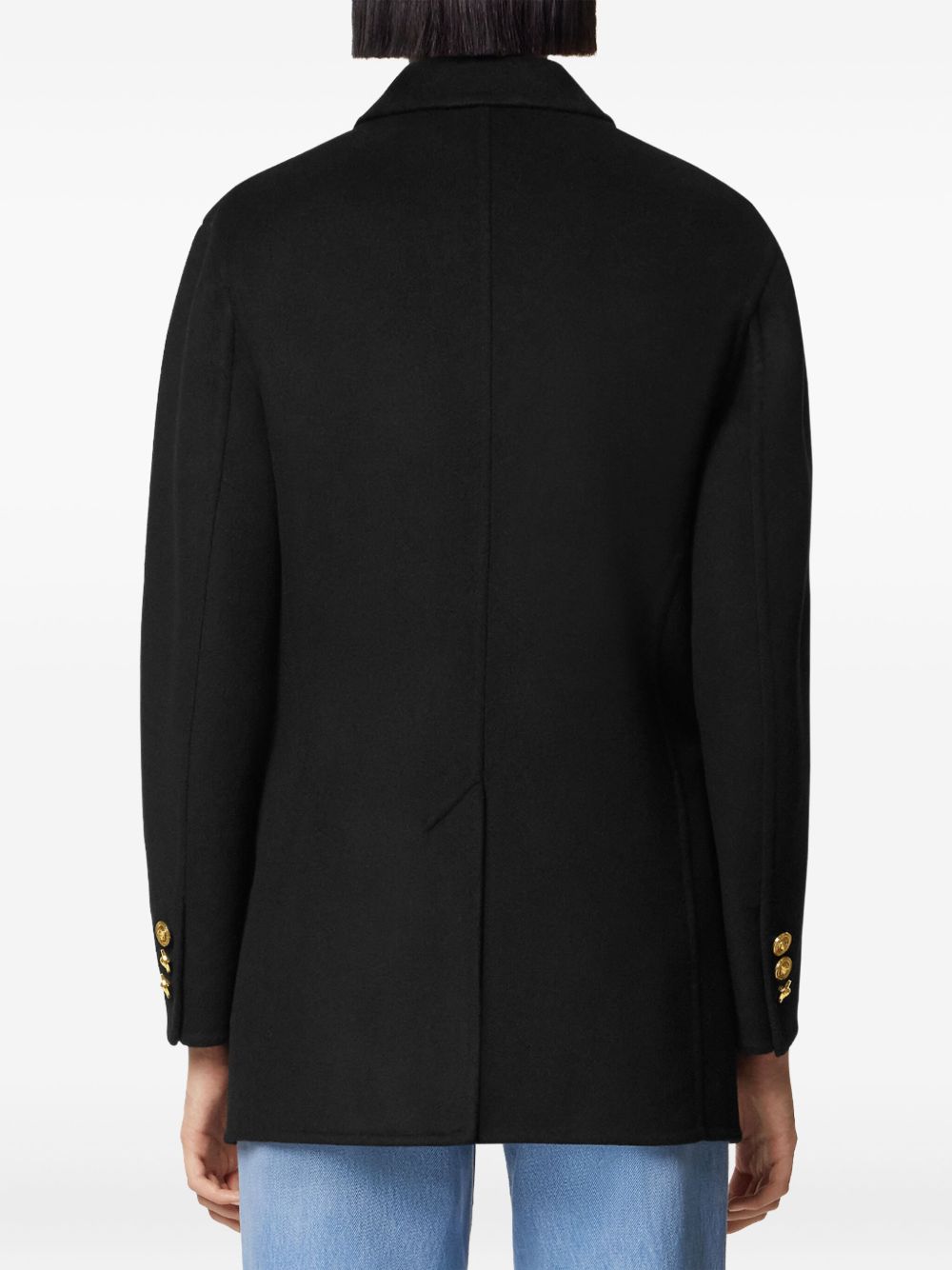 VERSACE Double-Breasted Jacket with Safety Pin - Women's